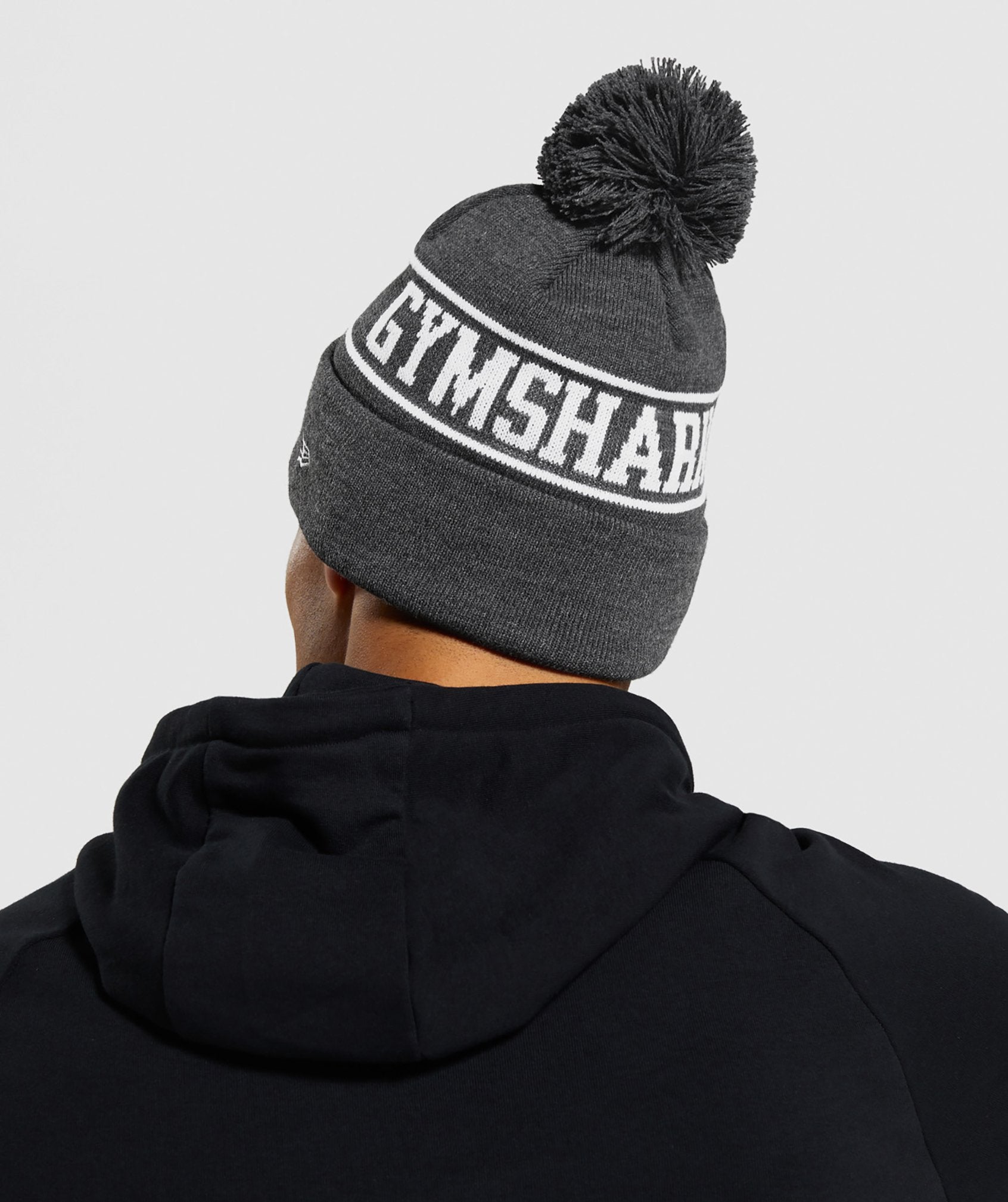 New Era GS Tab Beanie in Black Marl - view 3