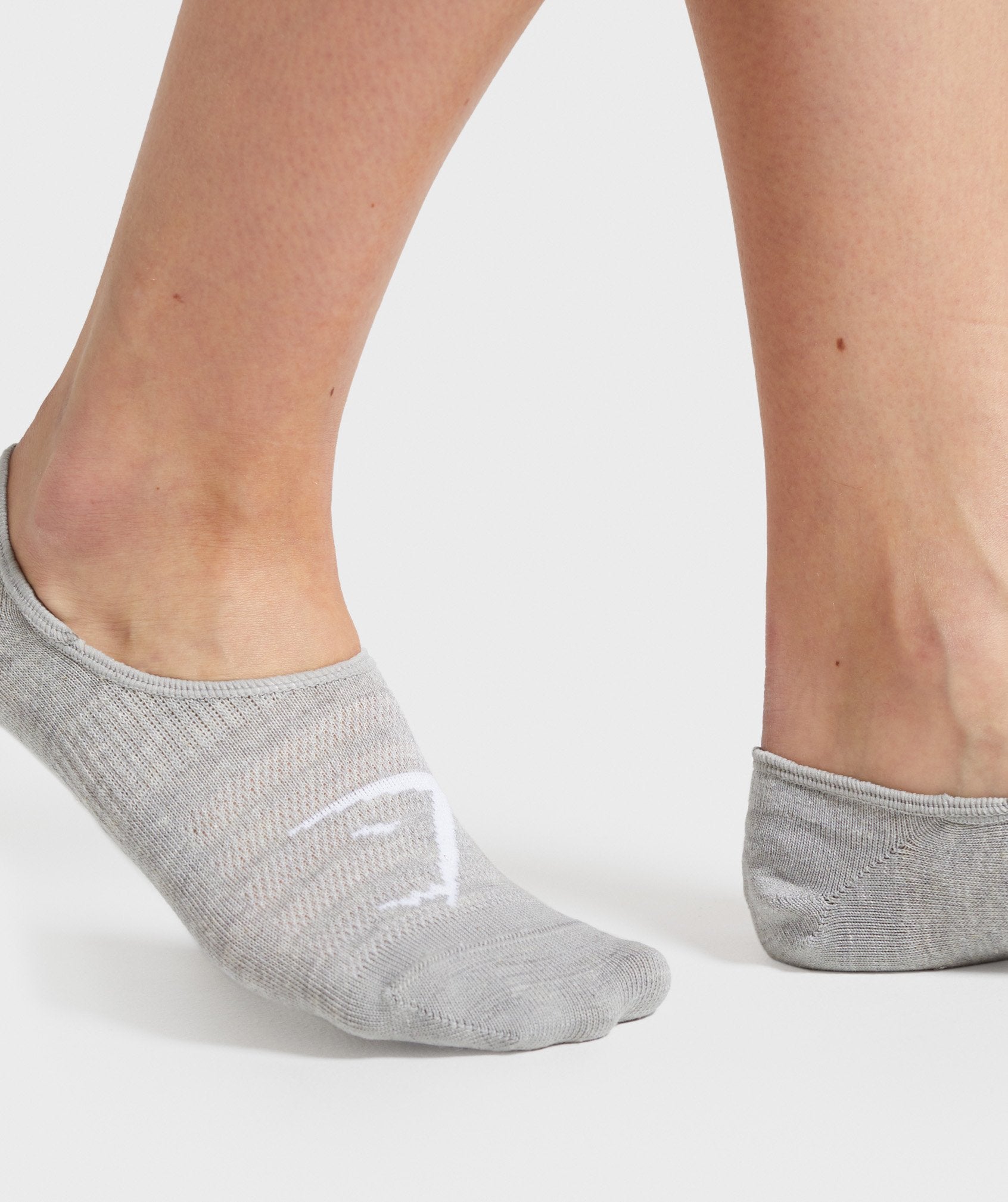 No Show Socks (3pk) in Grey - view 2