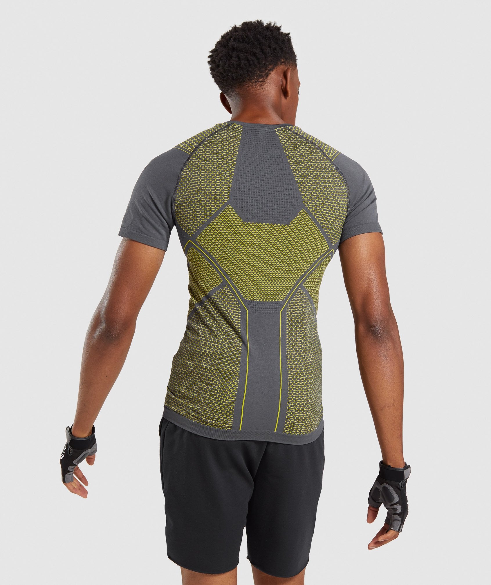 Onyx T-Shirt in Charcoal/Lime - view 3