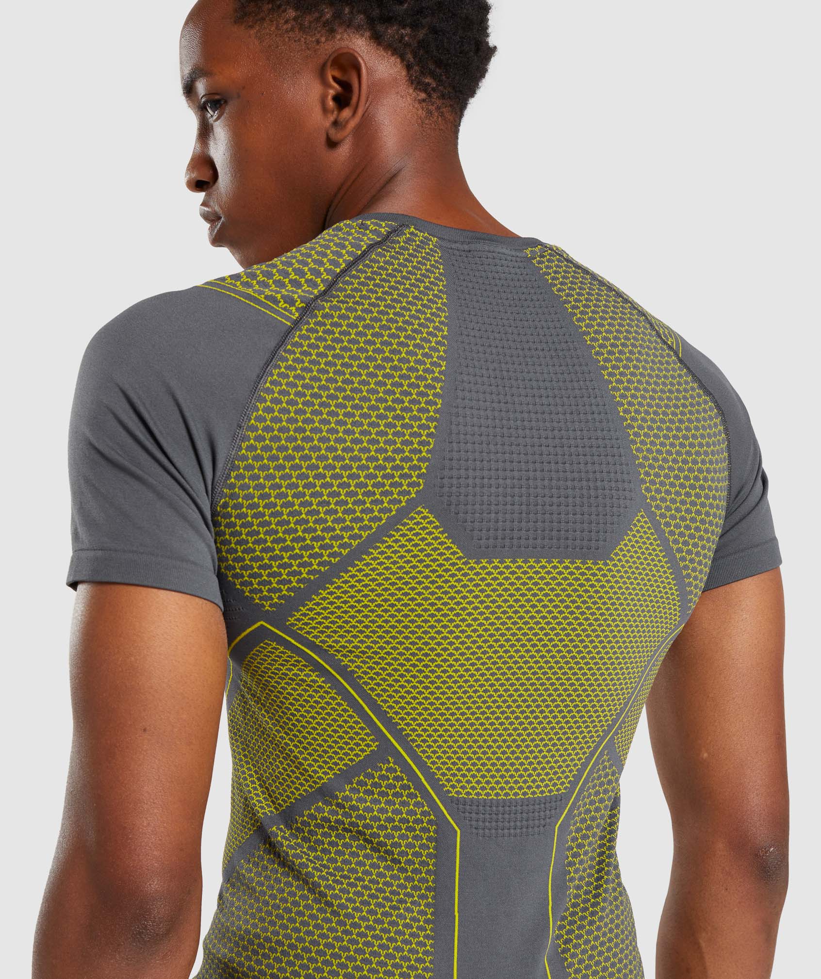 Onyx T-Shirt in Charcoal/Lime - view 7