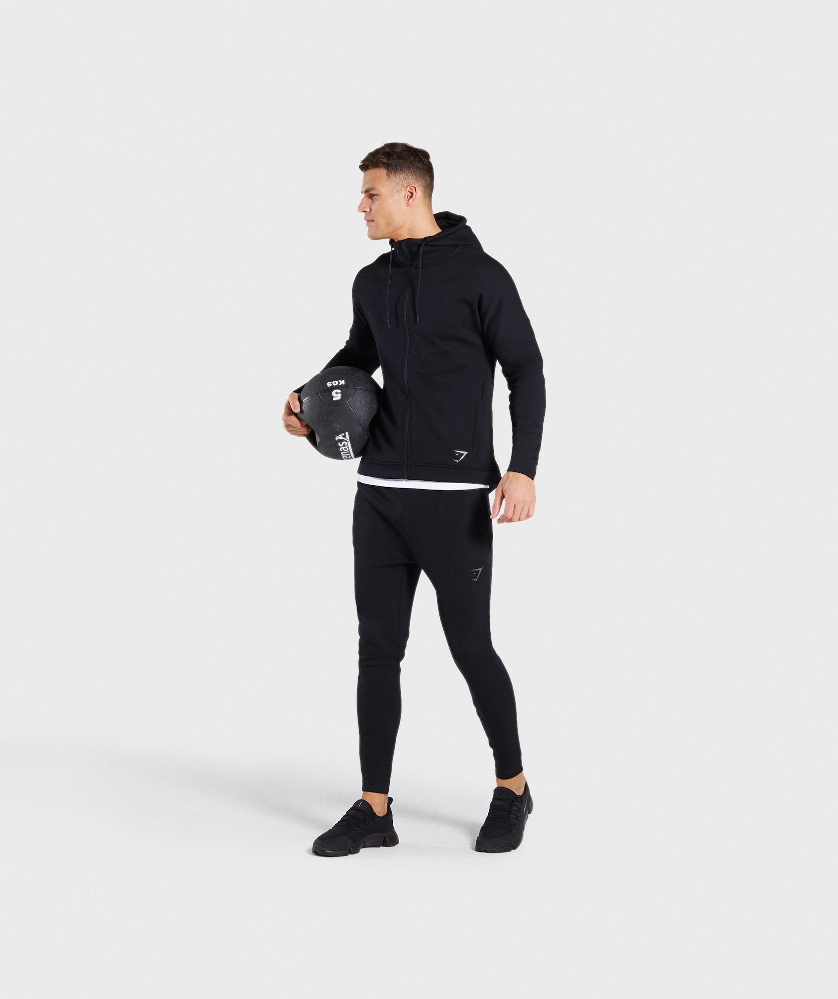 Orbit Zip Hoodie in Black - view 4