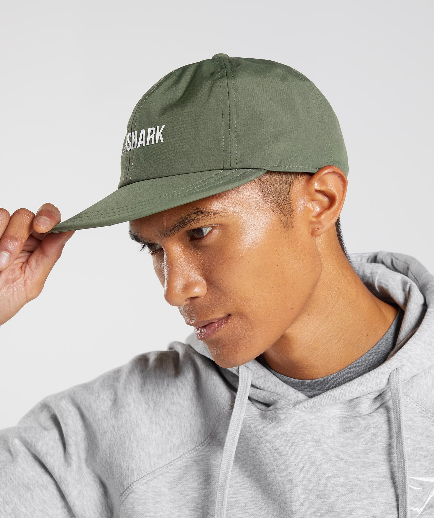 Flat Peak Cap in Core Olive - view 3