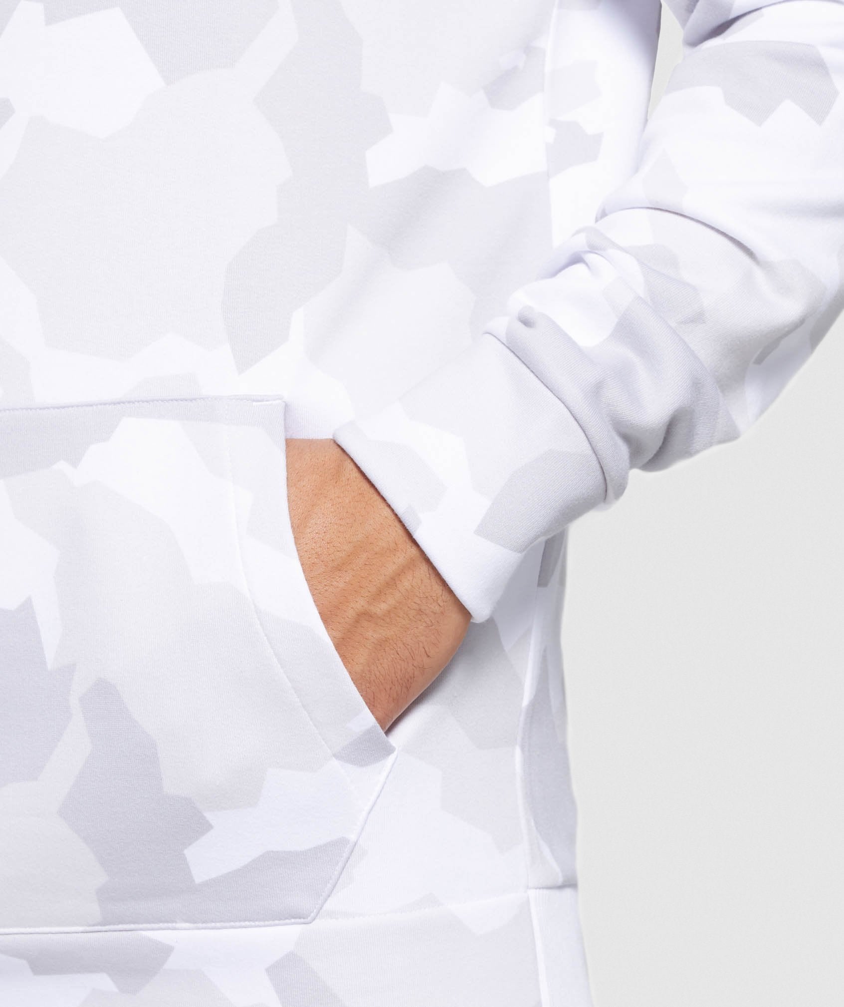 Camo Hoodie in White - view 6