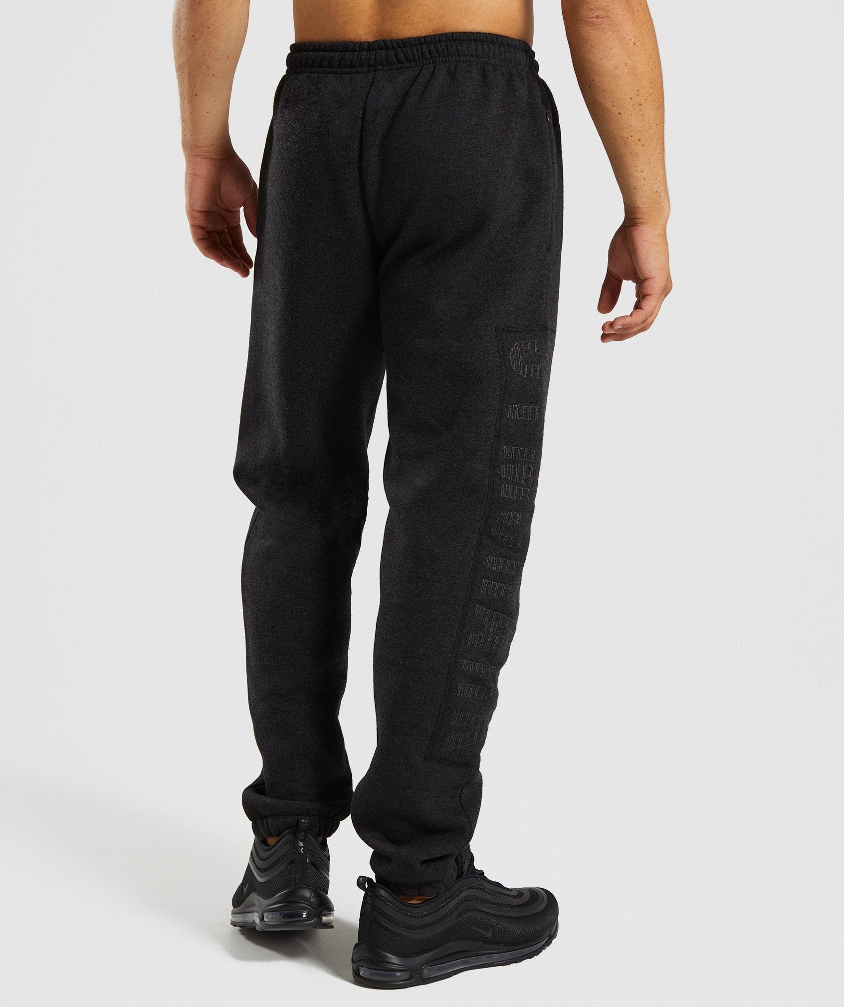 Oversized Jogger in Charcoal Marl - view 2