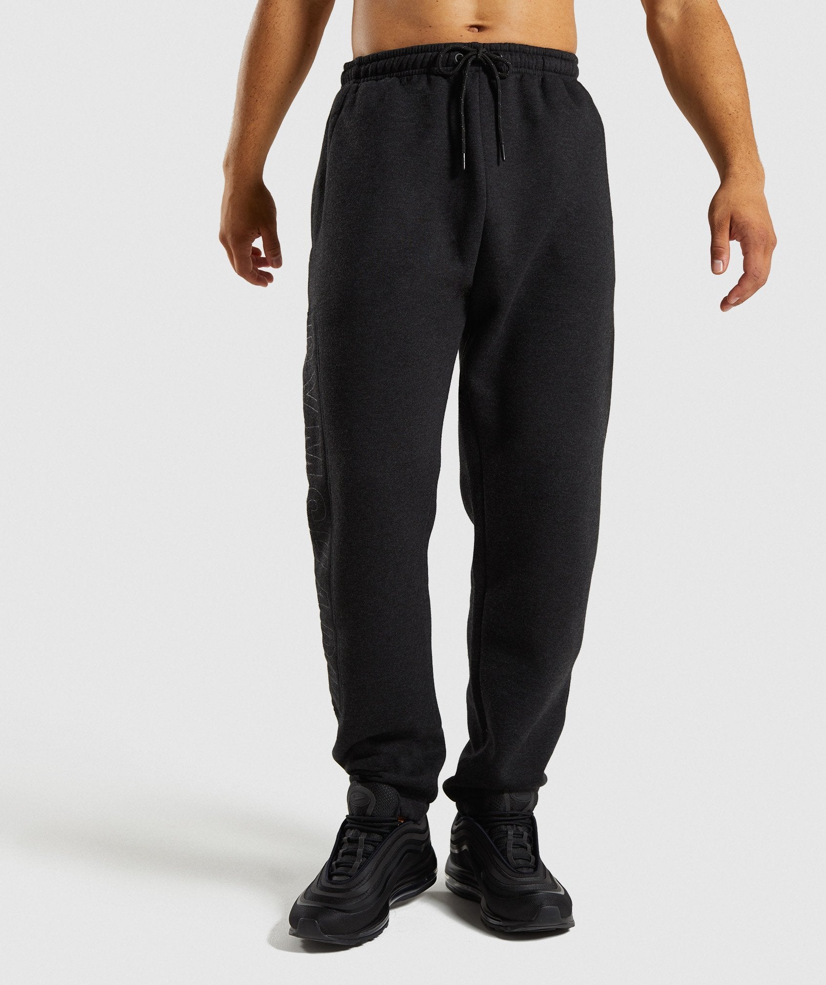 Oversized Jogger in Charcoal Marl - view 3