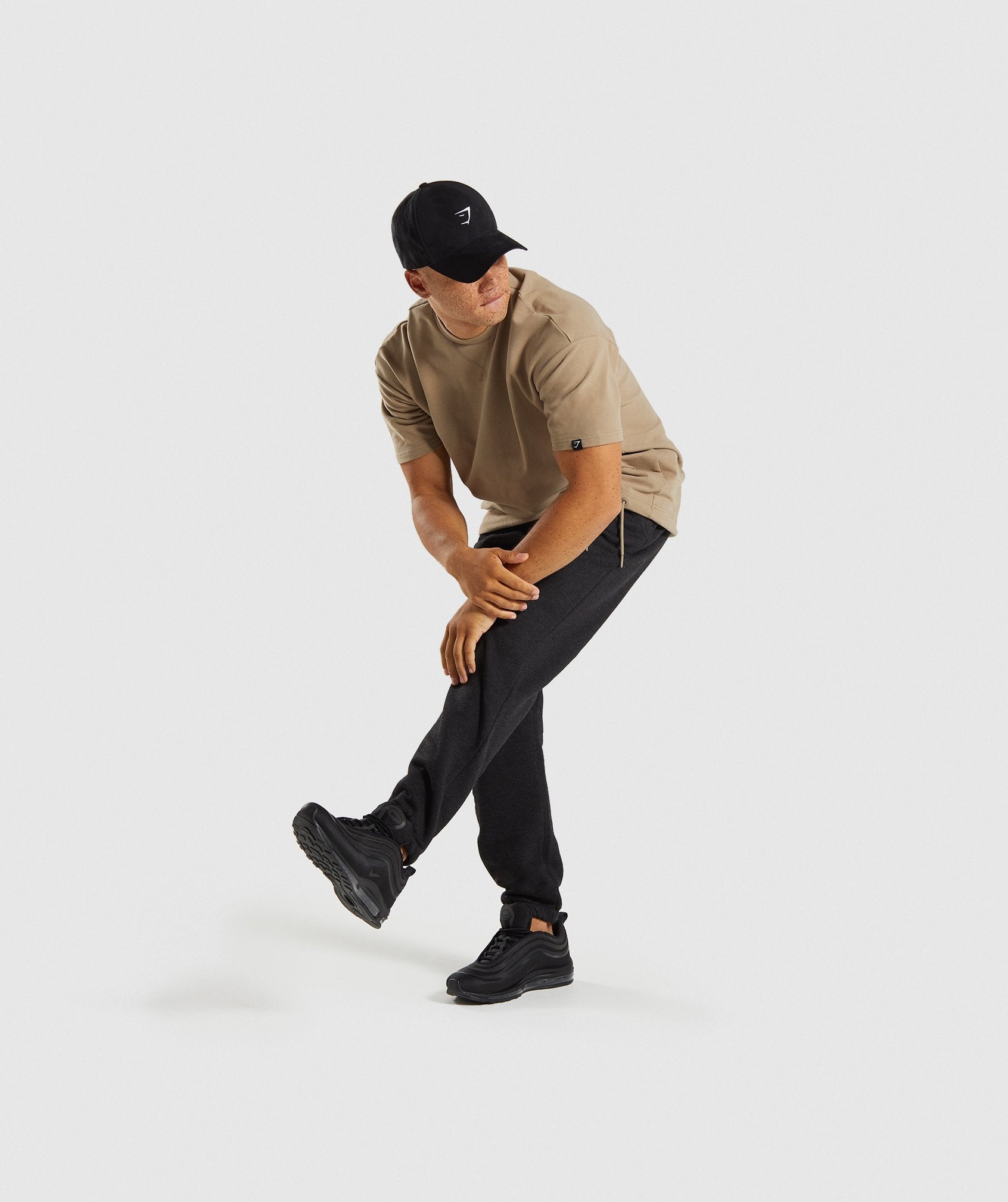 Oversized Jogger in Charcoal Marl - view 4