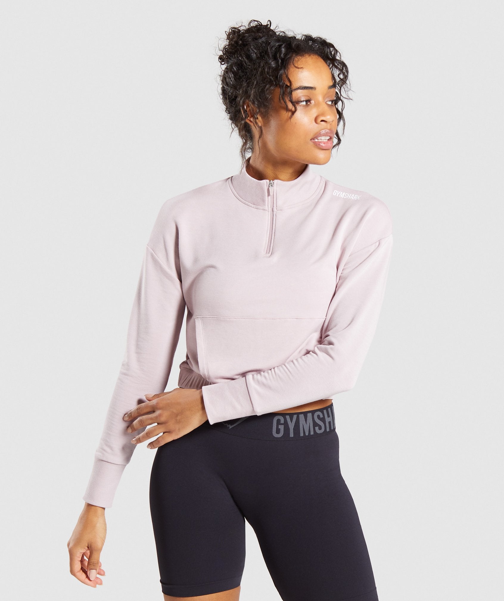 Gymshark Pippa Training Pullover - Pink Image A