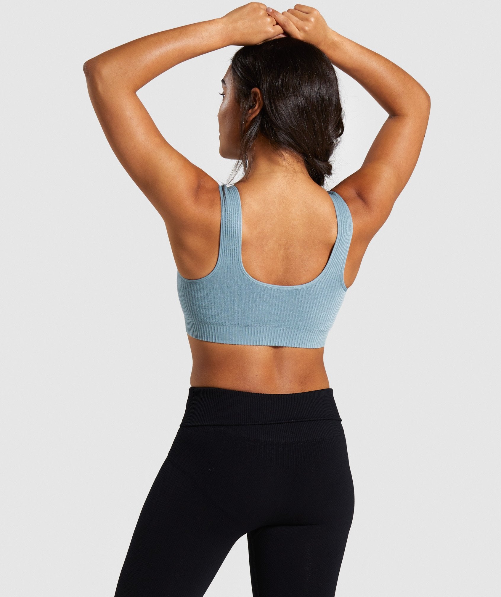 Power Down Sports Bra in Turquoise