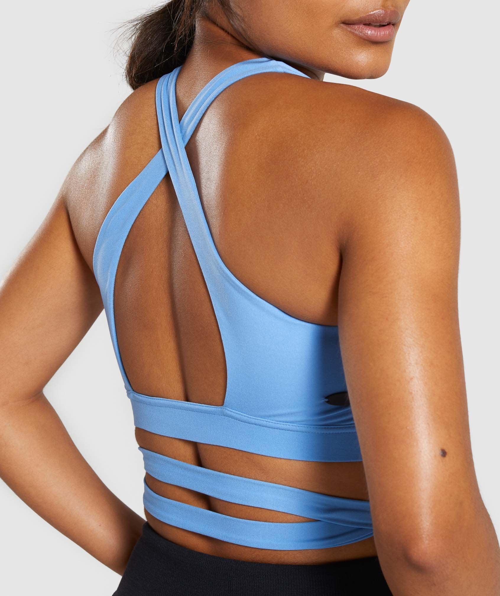 Poise Wrap Around Bralette in Blue - view 4