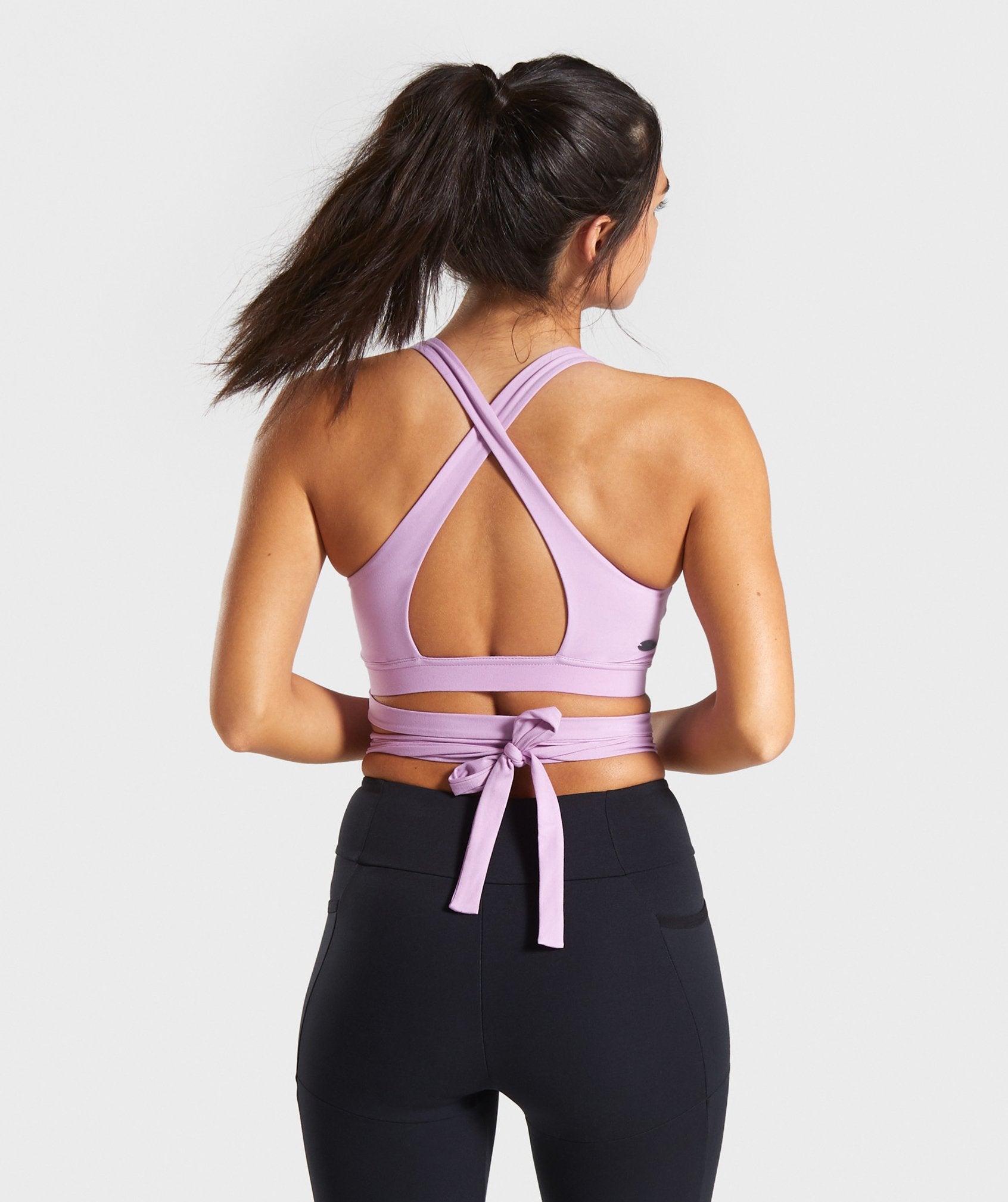 Poise Wrap Around Bralette in Pink - view 2