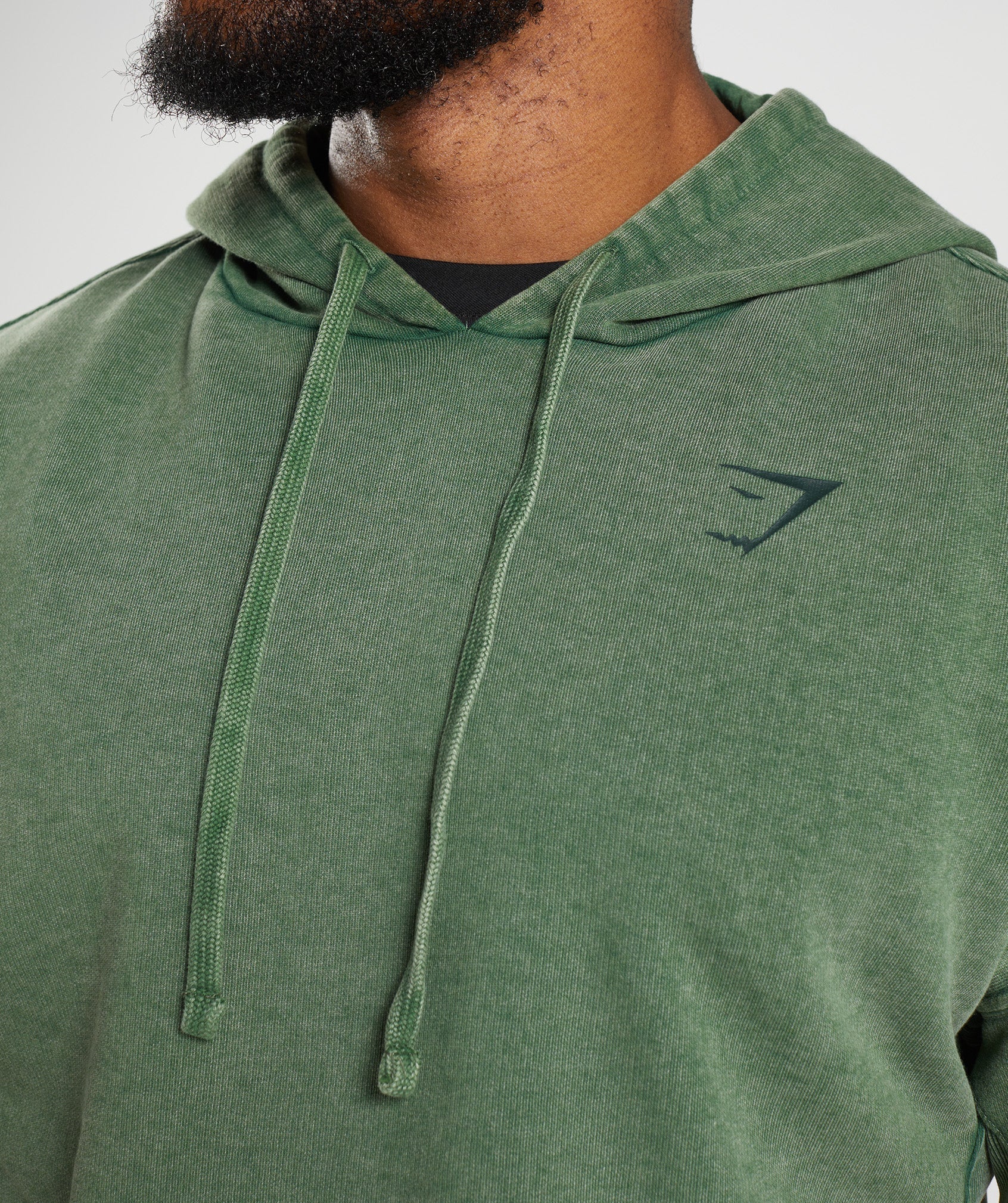 Power Washed Hoodie in Iguana Green - view 5