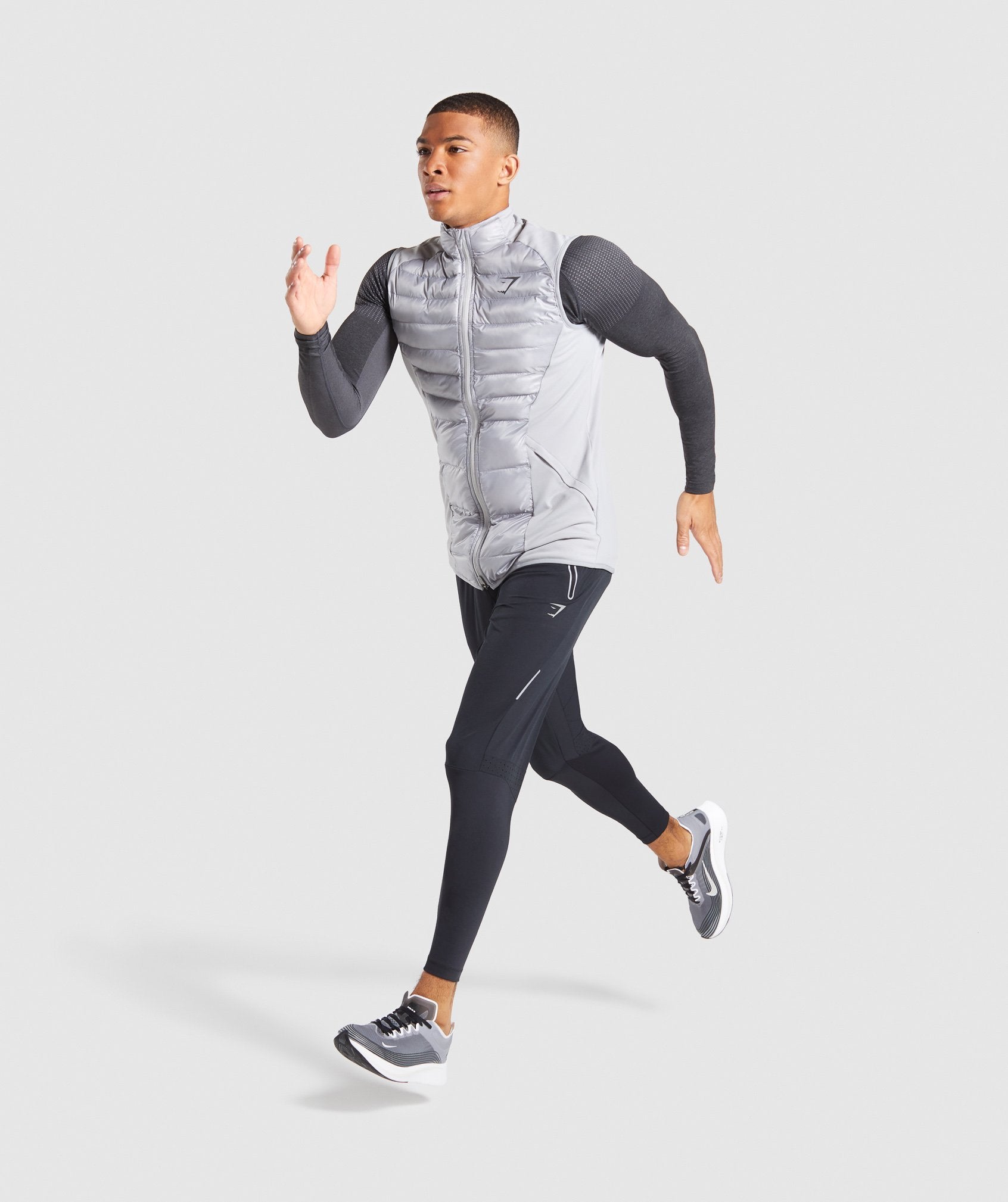 Power Lightweight Gilet in Light Grey - view 4