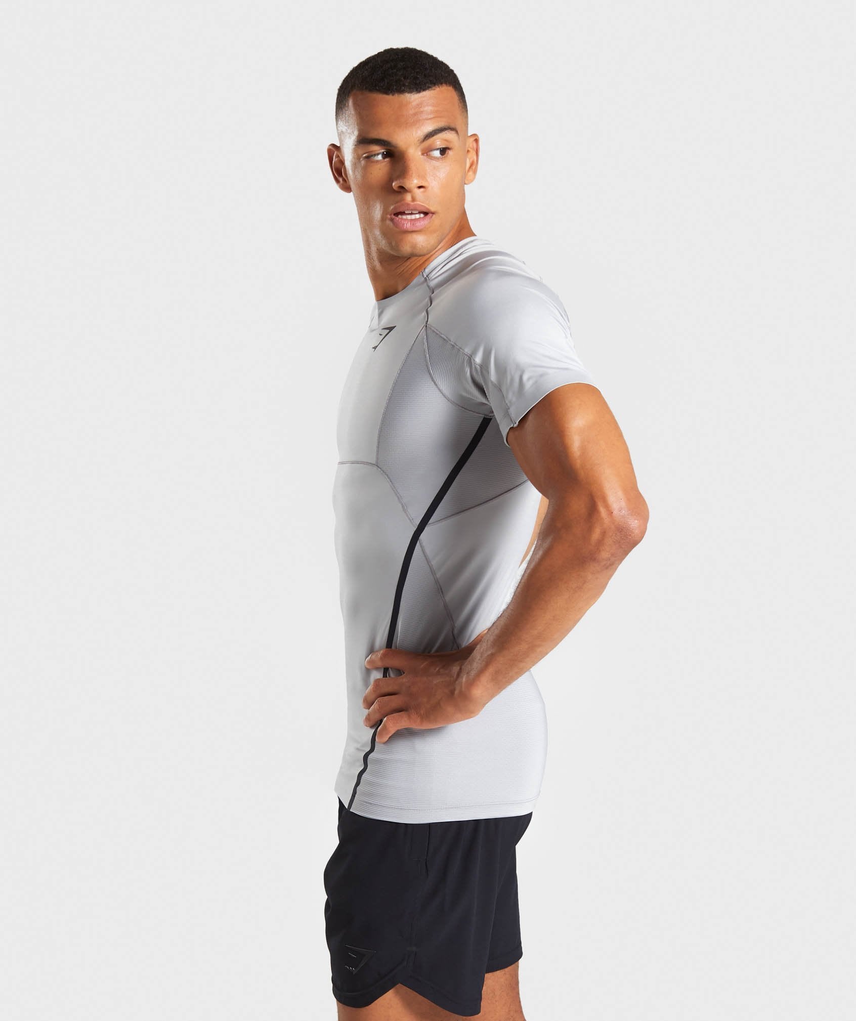 Premium Baselayer T-Shirt in Light Grey - view 3