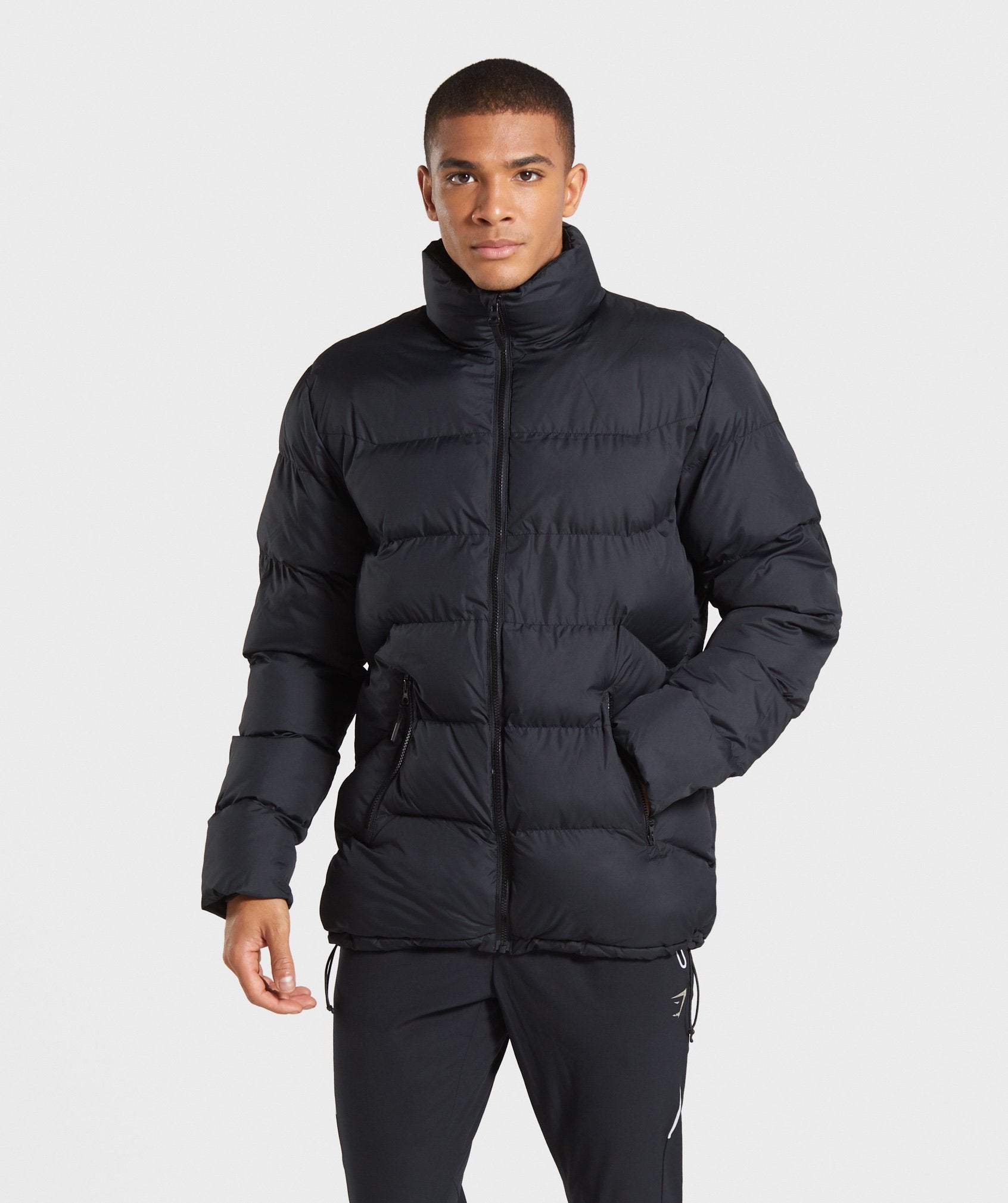 Puffer Jacket in Black - view 1