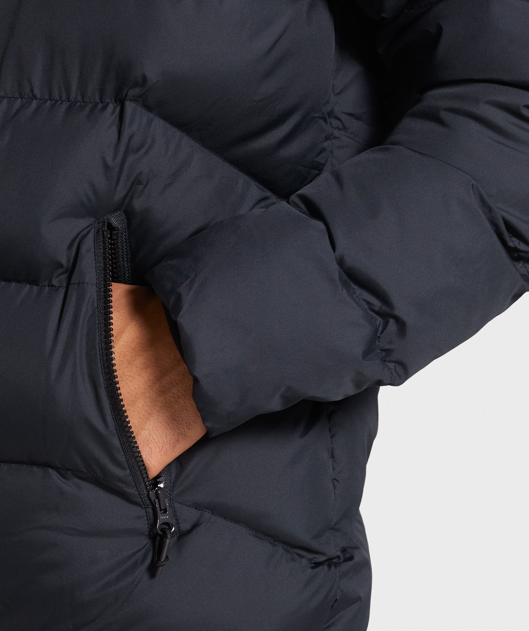 Puffer Jacket in Black - view 5