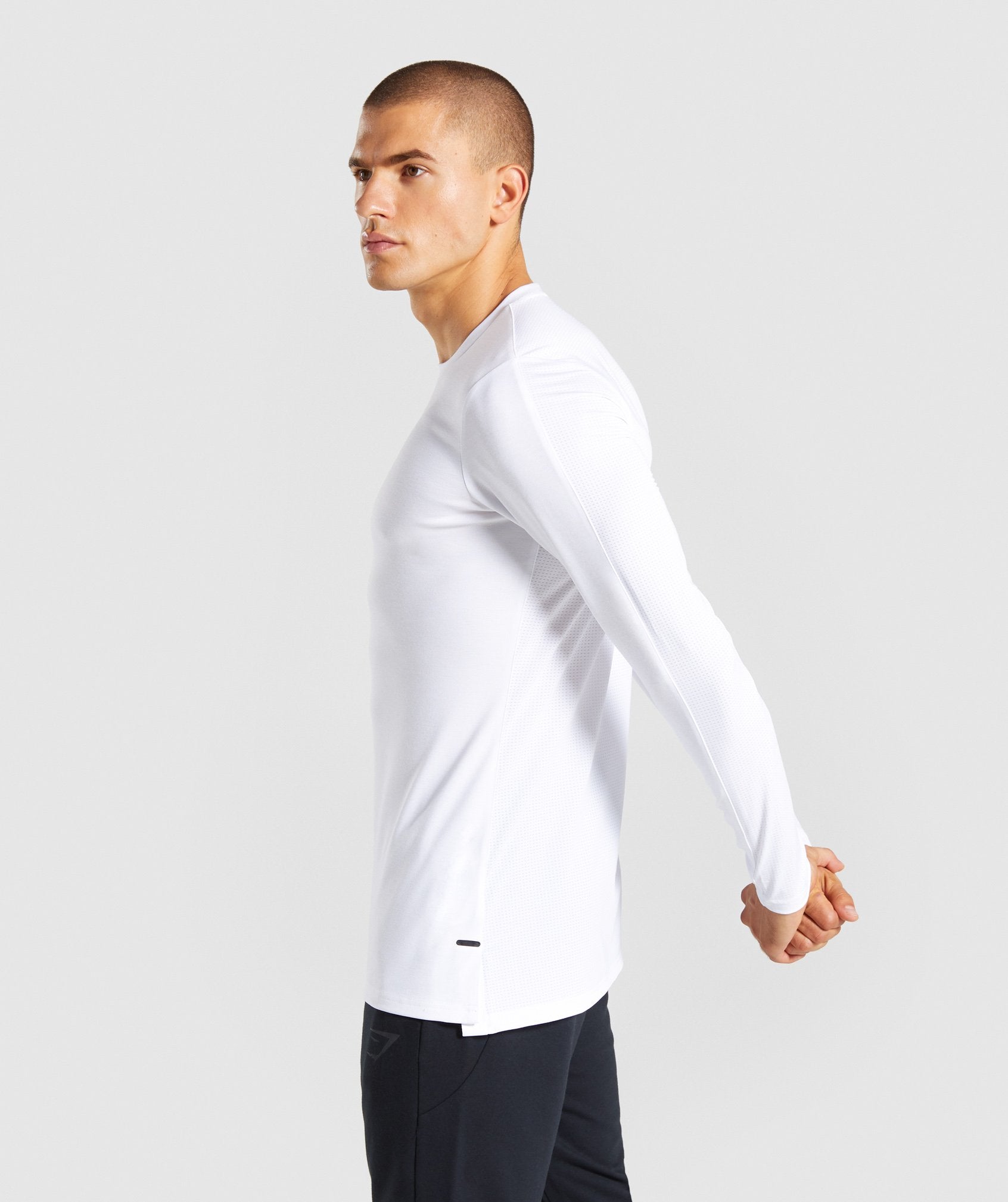 Raid Long Sleeve T-Shirt in White - view 3