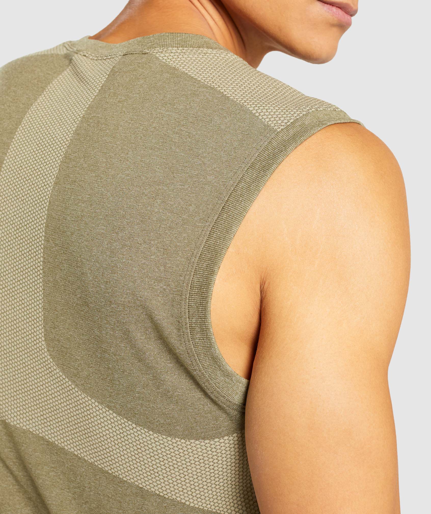 Regulate Training Tank in Dark Green/Beige - view 5