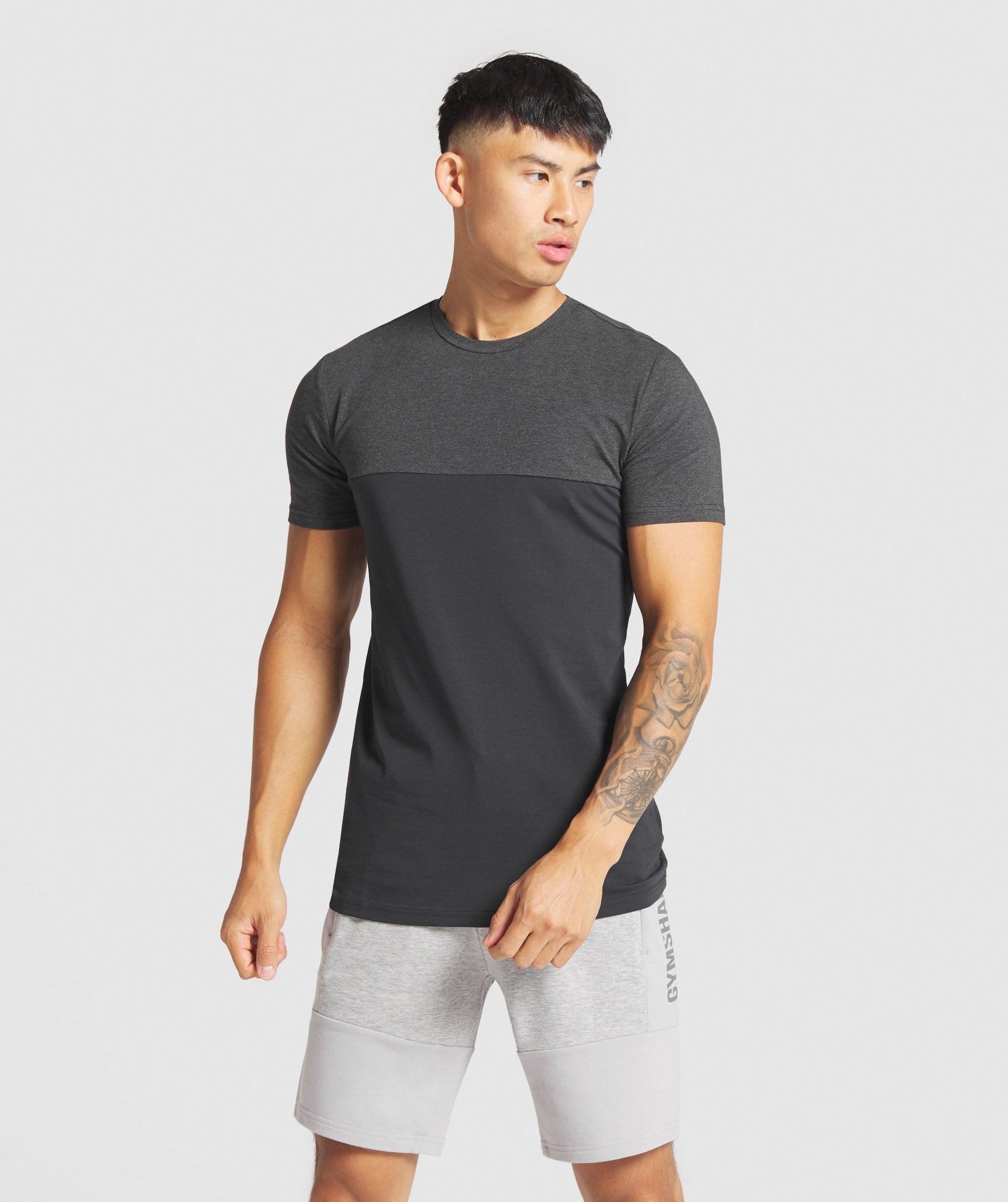 Revive T-Shirt in Black/Black Marl - view 1