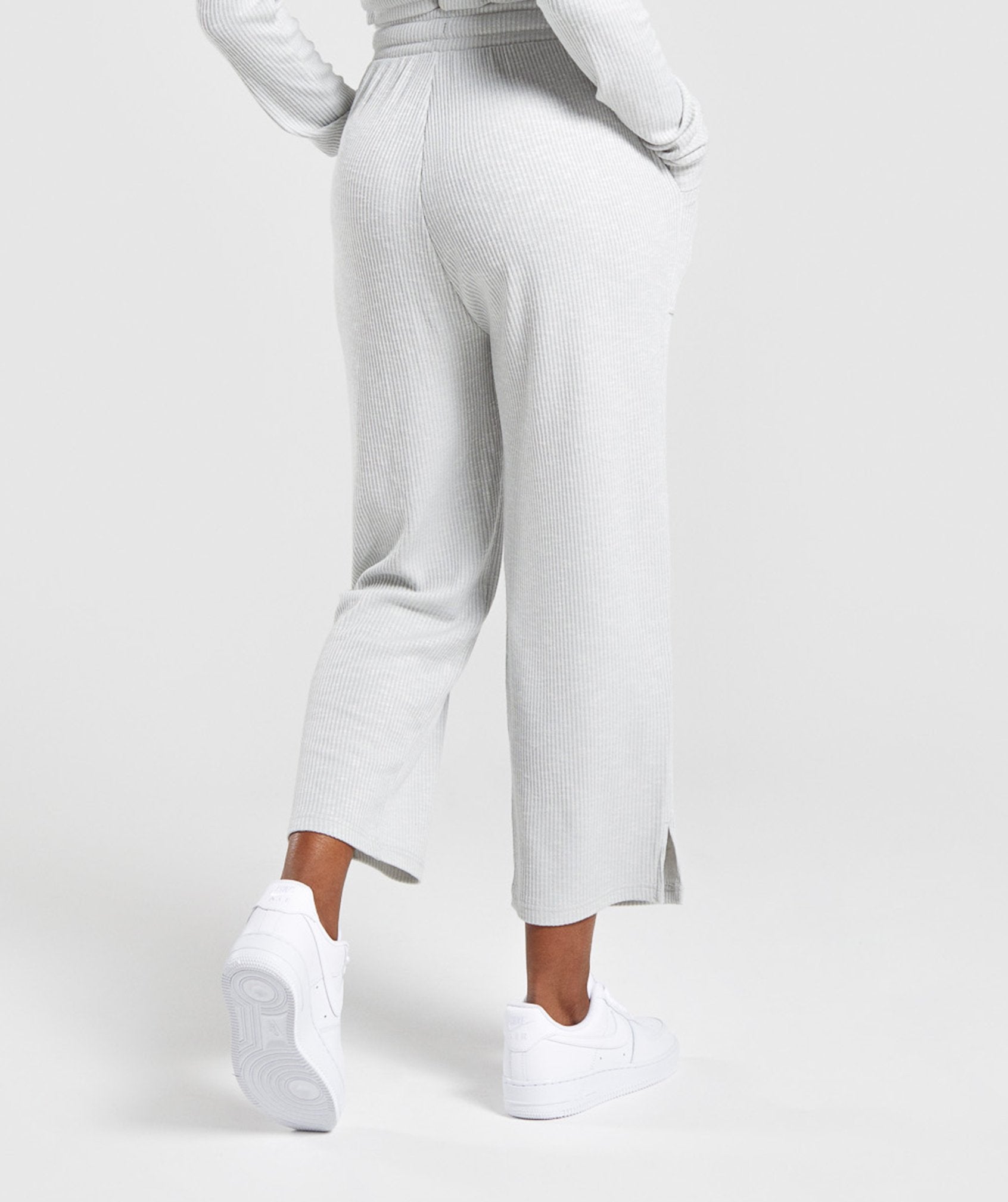 Relaxed Joggers in Light Grey - view 3
