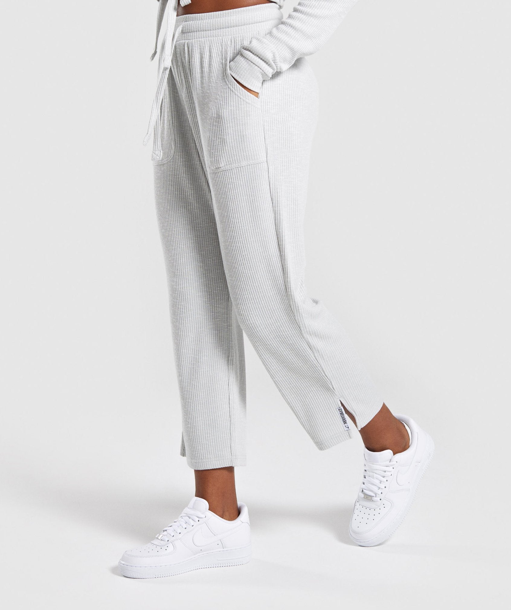 Relaxed Joggers in Light Grey - view 2