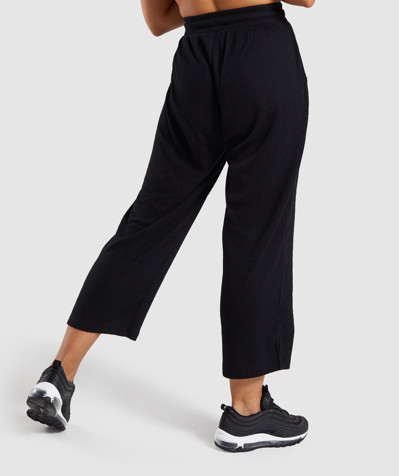 Relaxed Joggers in Black - view 2