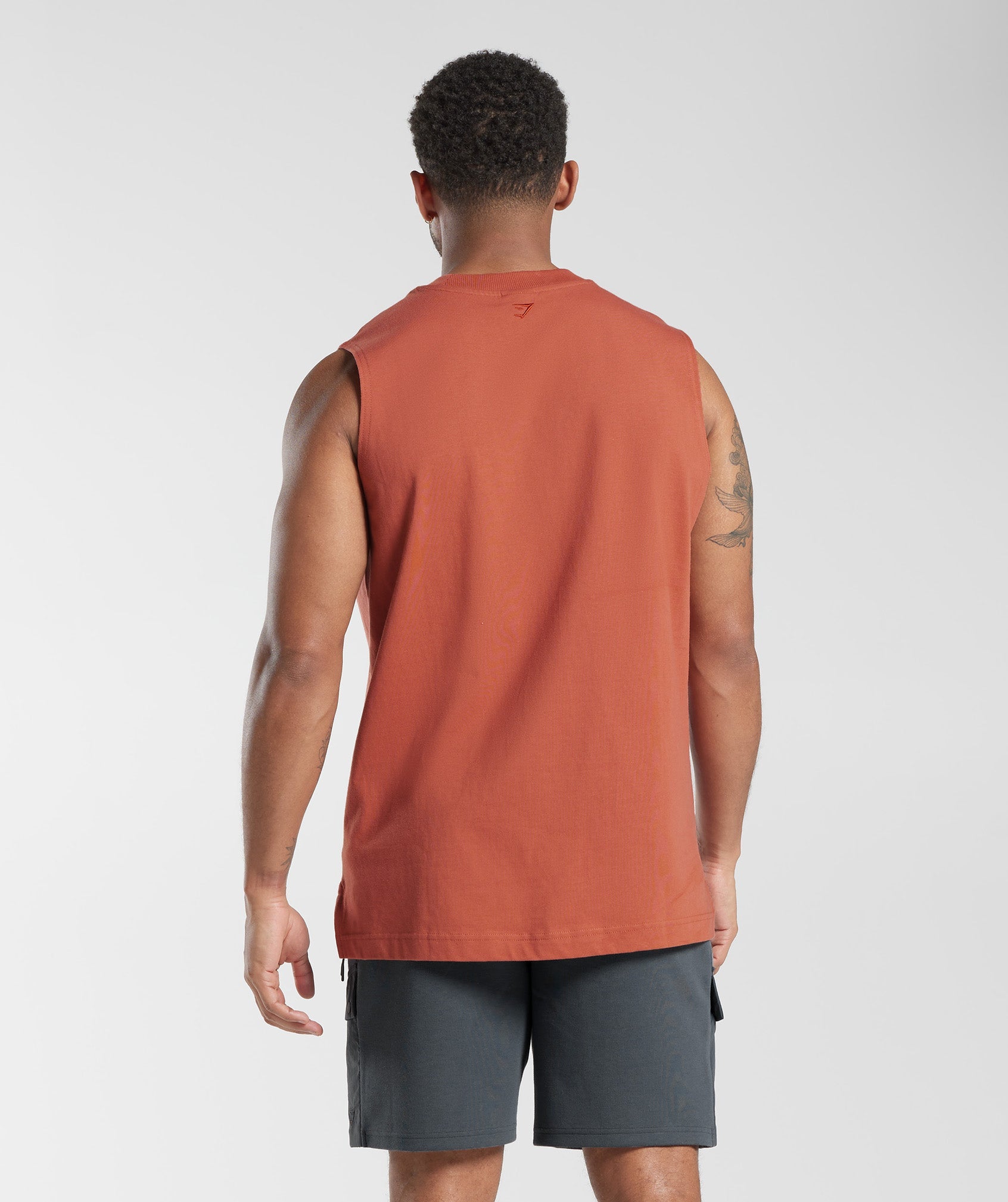 Rest Day Essentials Tank in Persimmon Red - view 2