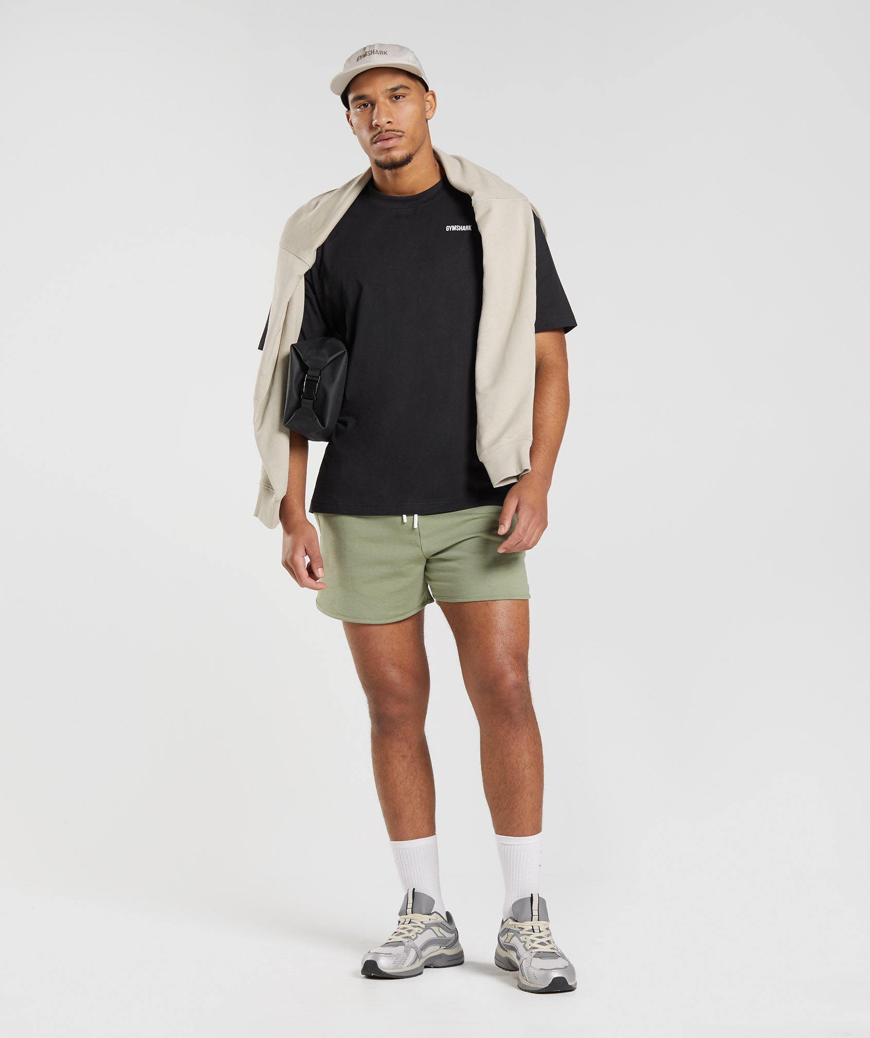 Rest Day Sweats 4'' Lounge Shorts in Sage Green - view 4