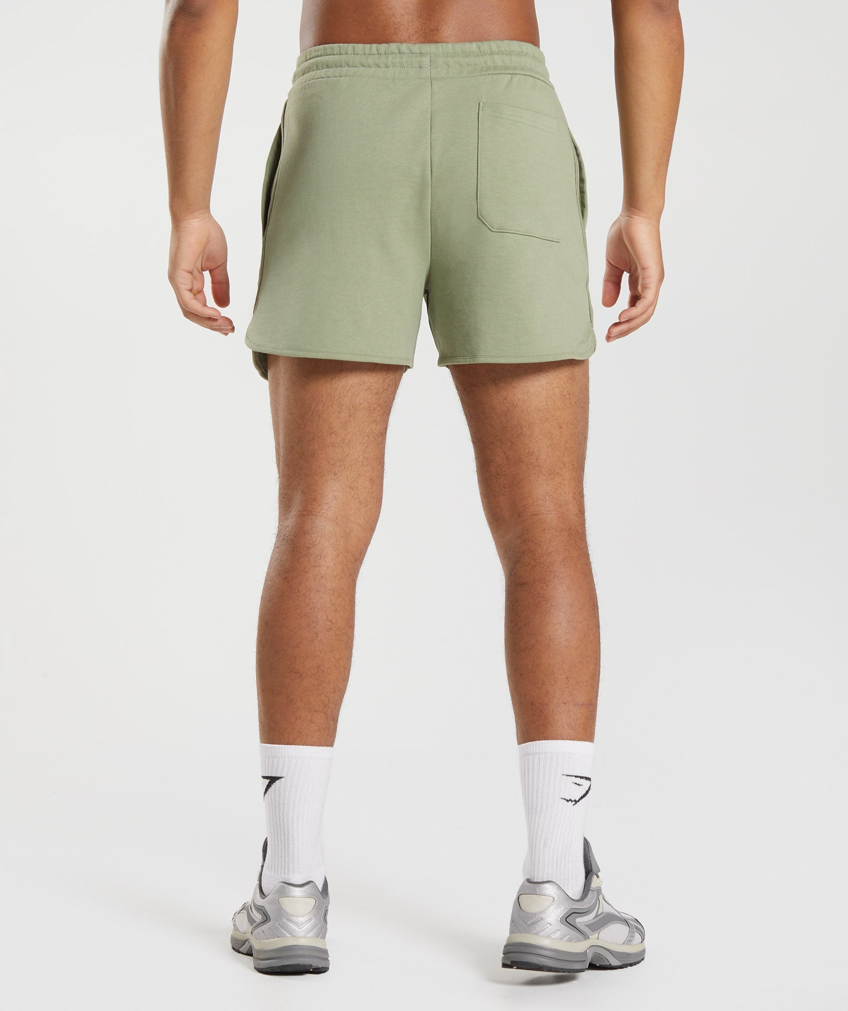 Rest Day Sweats 4'' Lounge Shorts in Sage Green - view 5