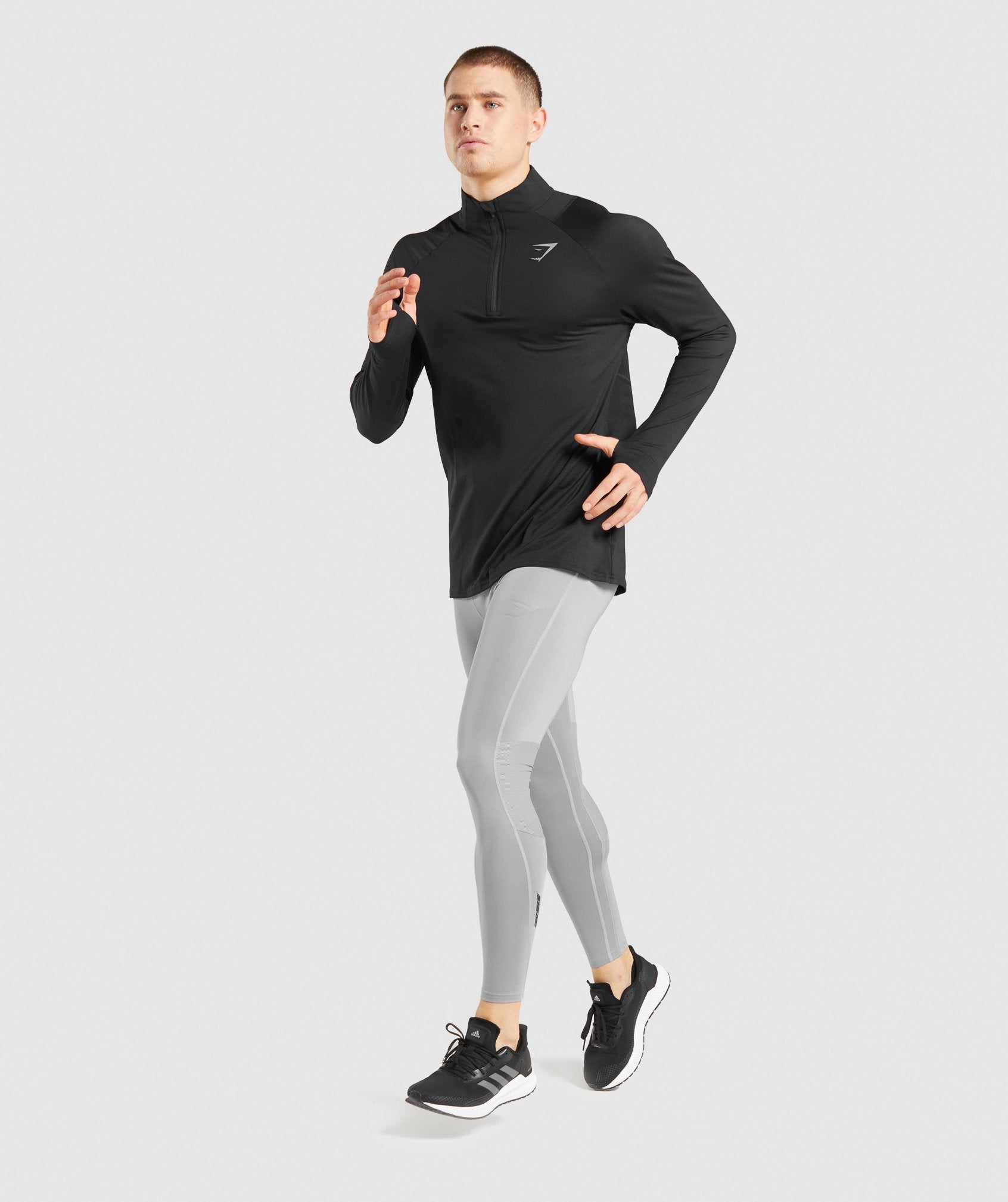 Speed Running Leggings in Smokey Grey