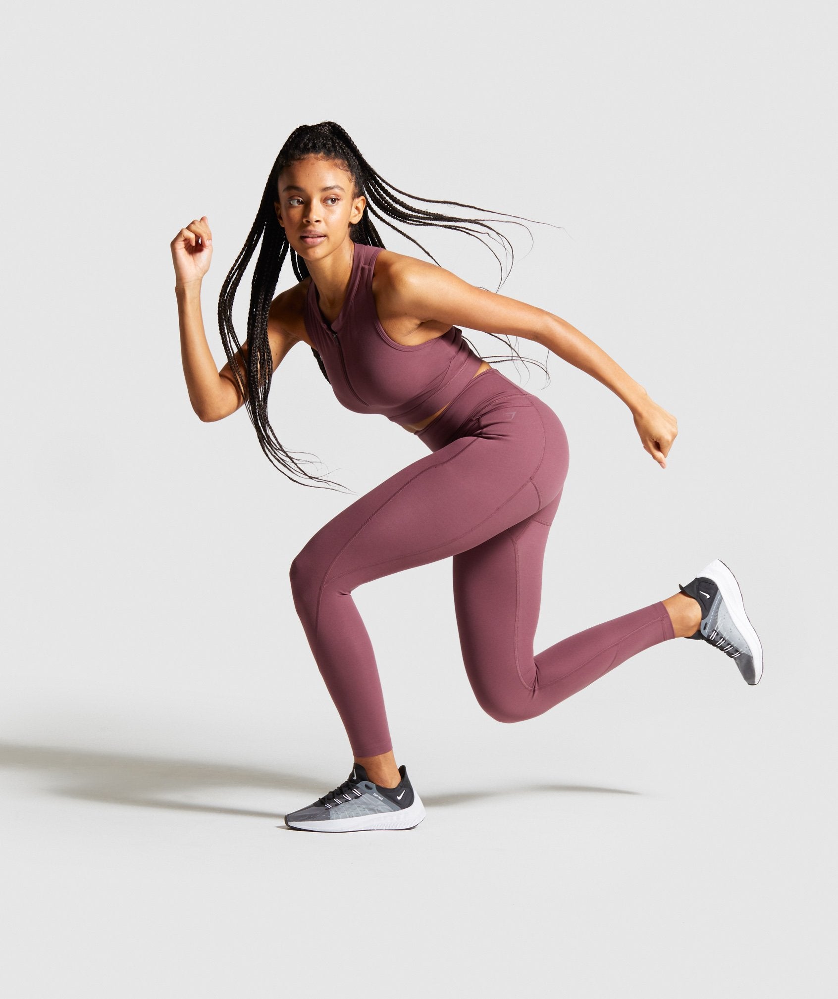 Speed Leggings in Berry Red - view 4