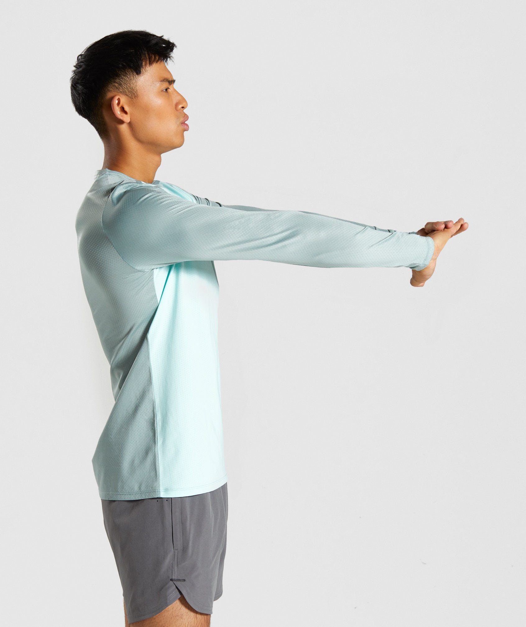 Speed Long Sleeve T-Shirt in Turquoise - view 3