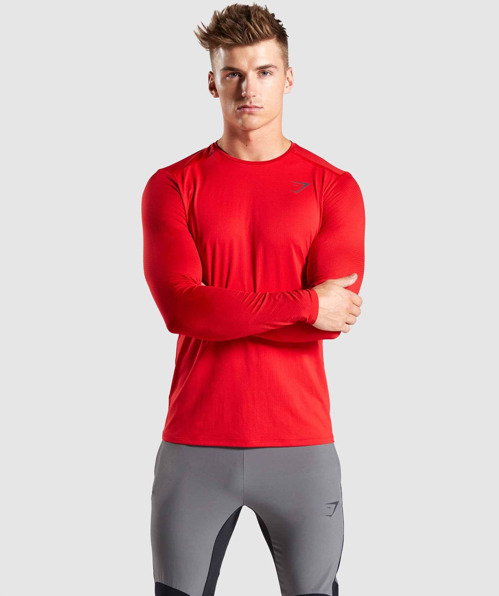 Speed Long Sleeve T-Shirt in Red - view 1