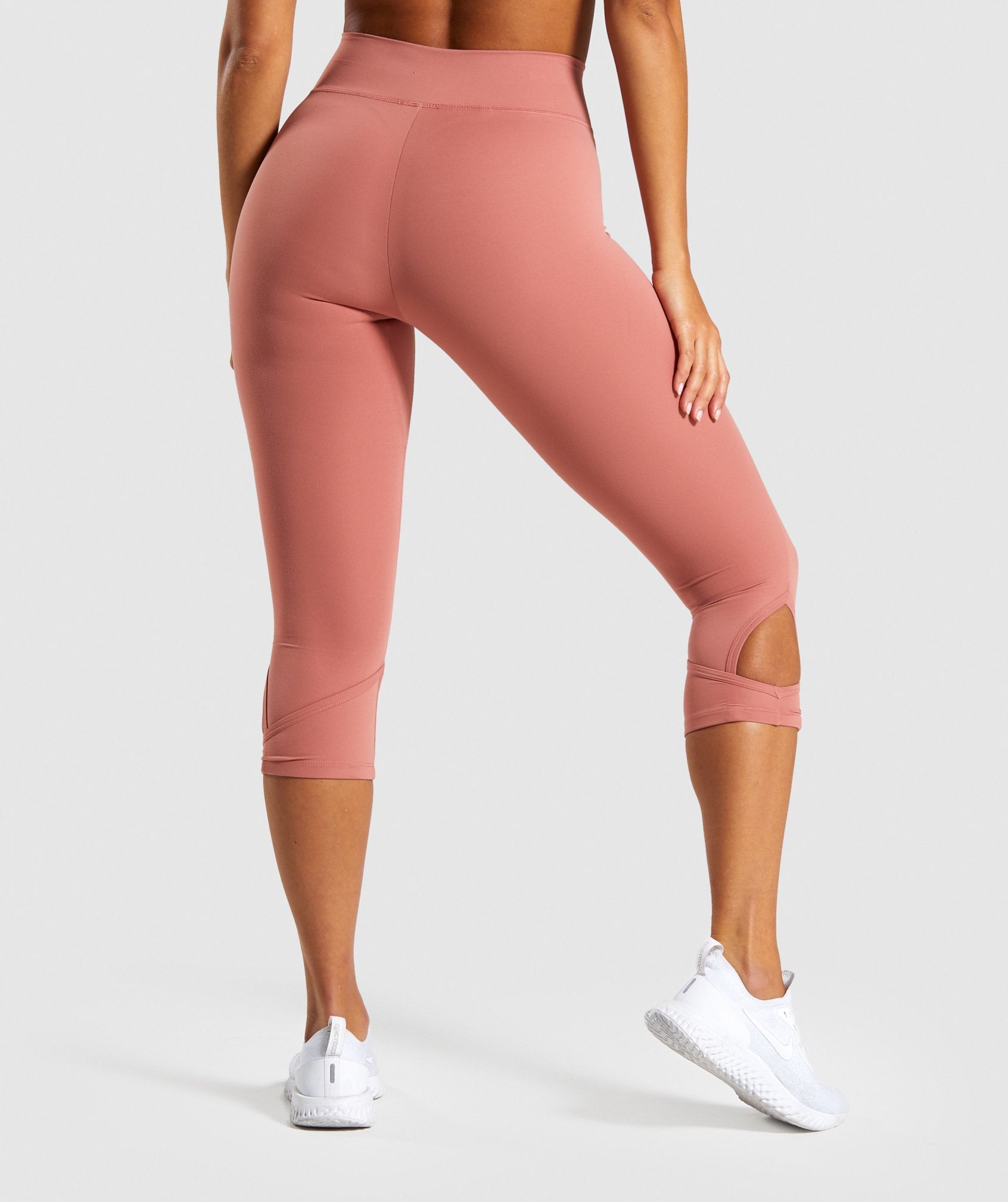 Studio Cropped Leggings in Blush