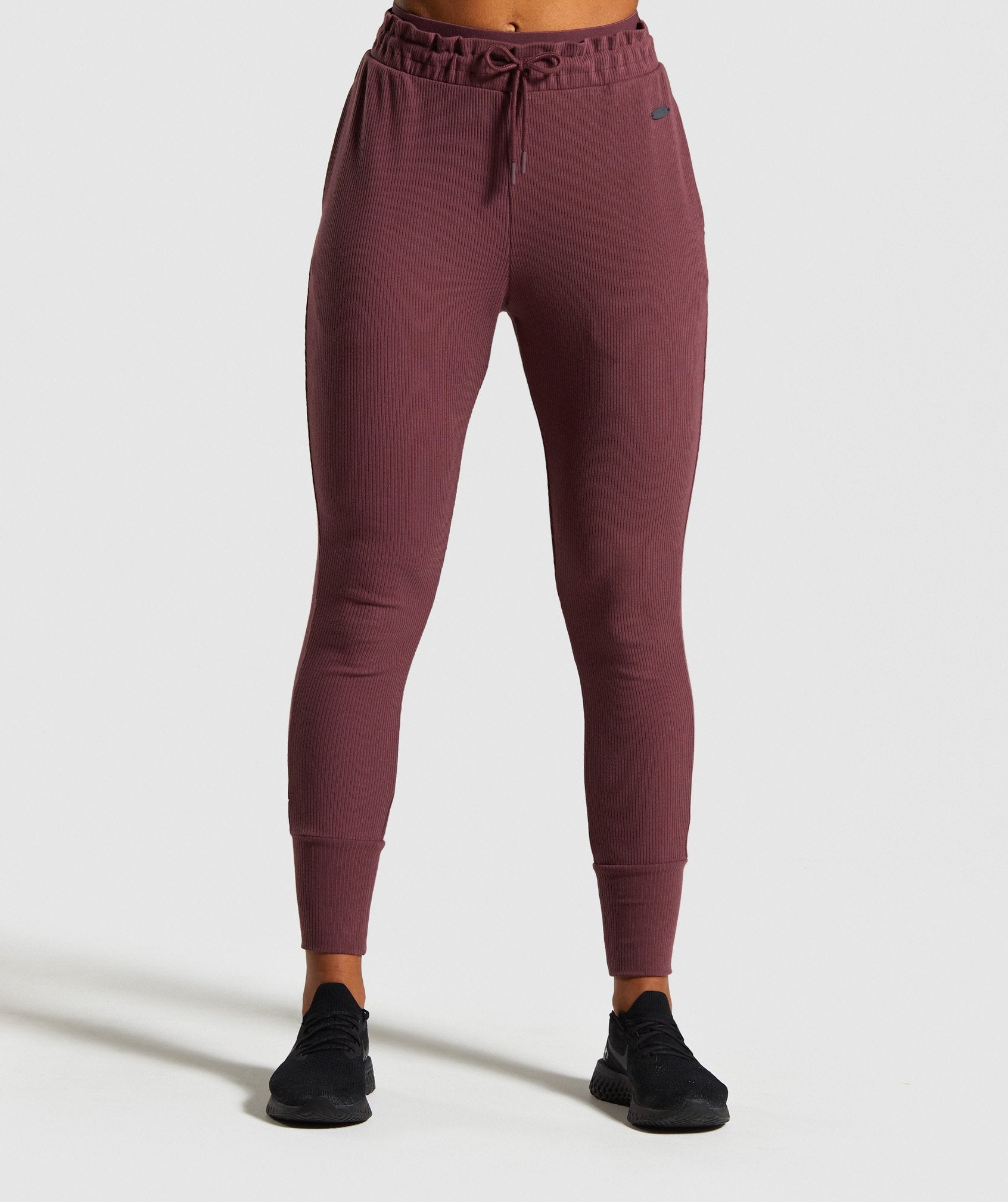 Studio Joggers in Berry Red - view 1