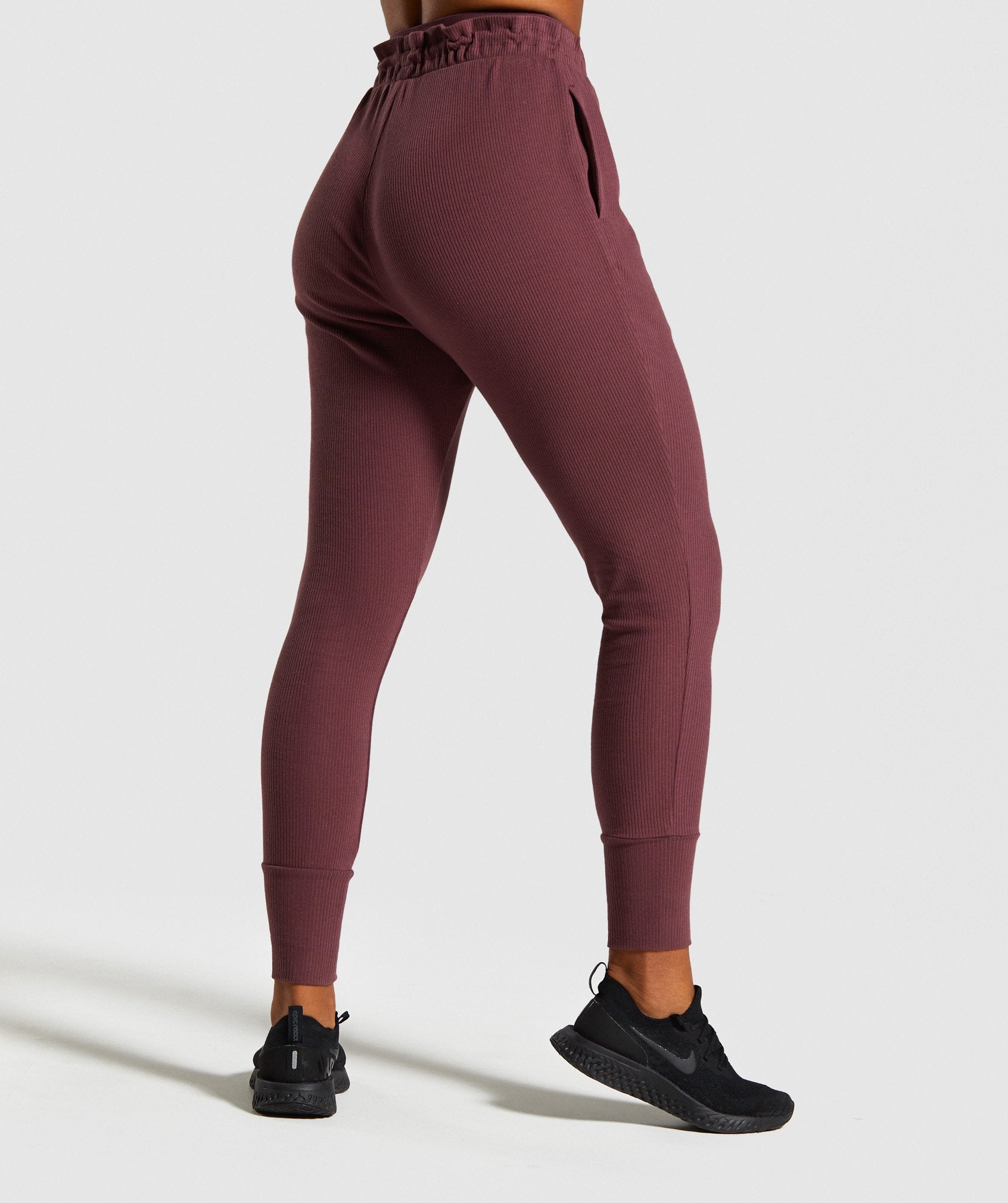 Studio Joggers in Berry Red - view 2