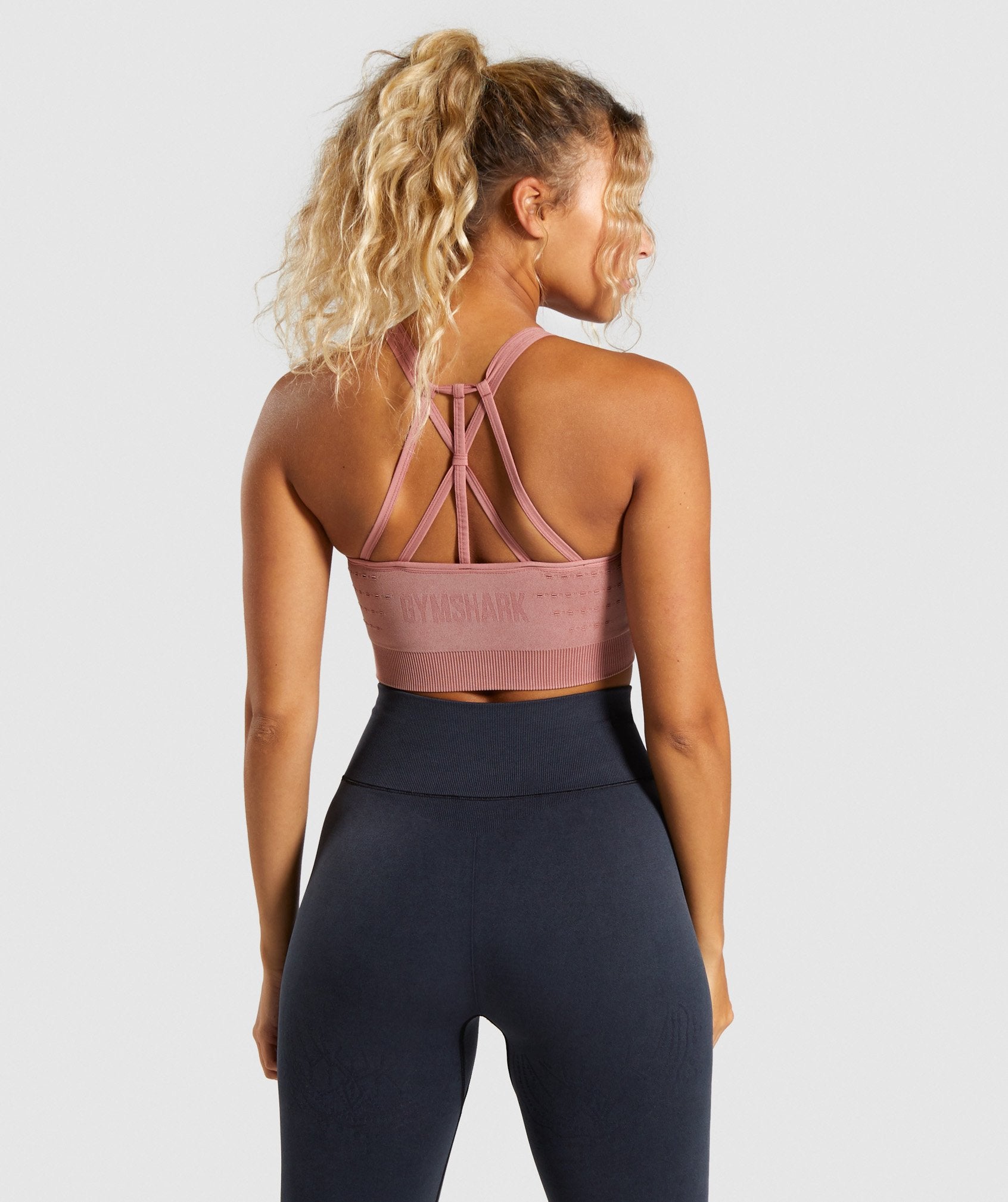 Studio Seamless Sports Bra in Blush - view 2