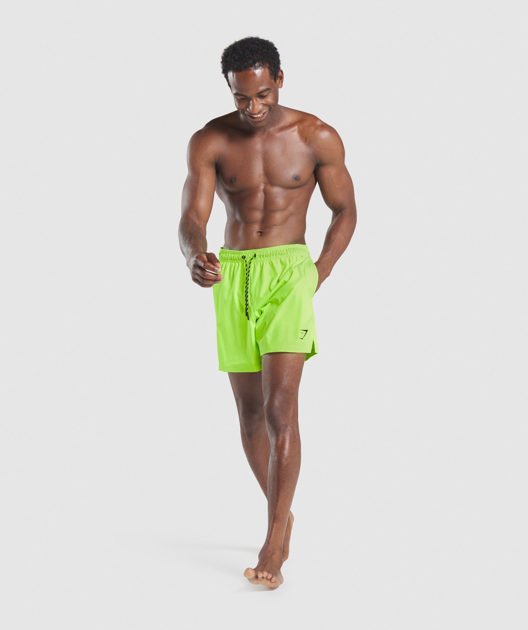 Swim Shorts in Lime - view 4