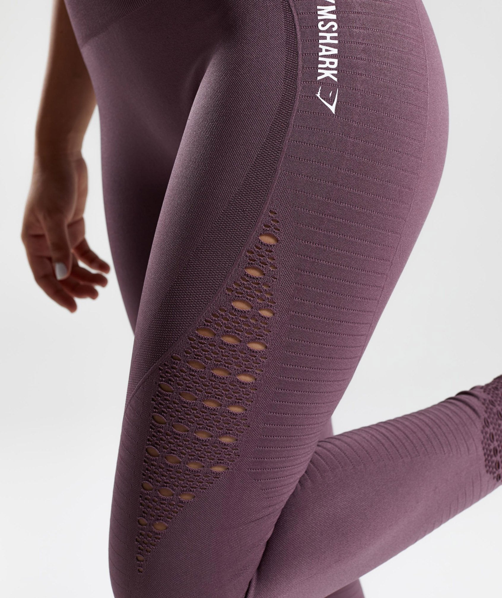 Energy Seamless High Waisted Leggings in Purple Wash - view 5