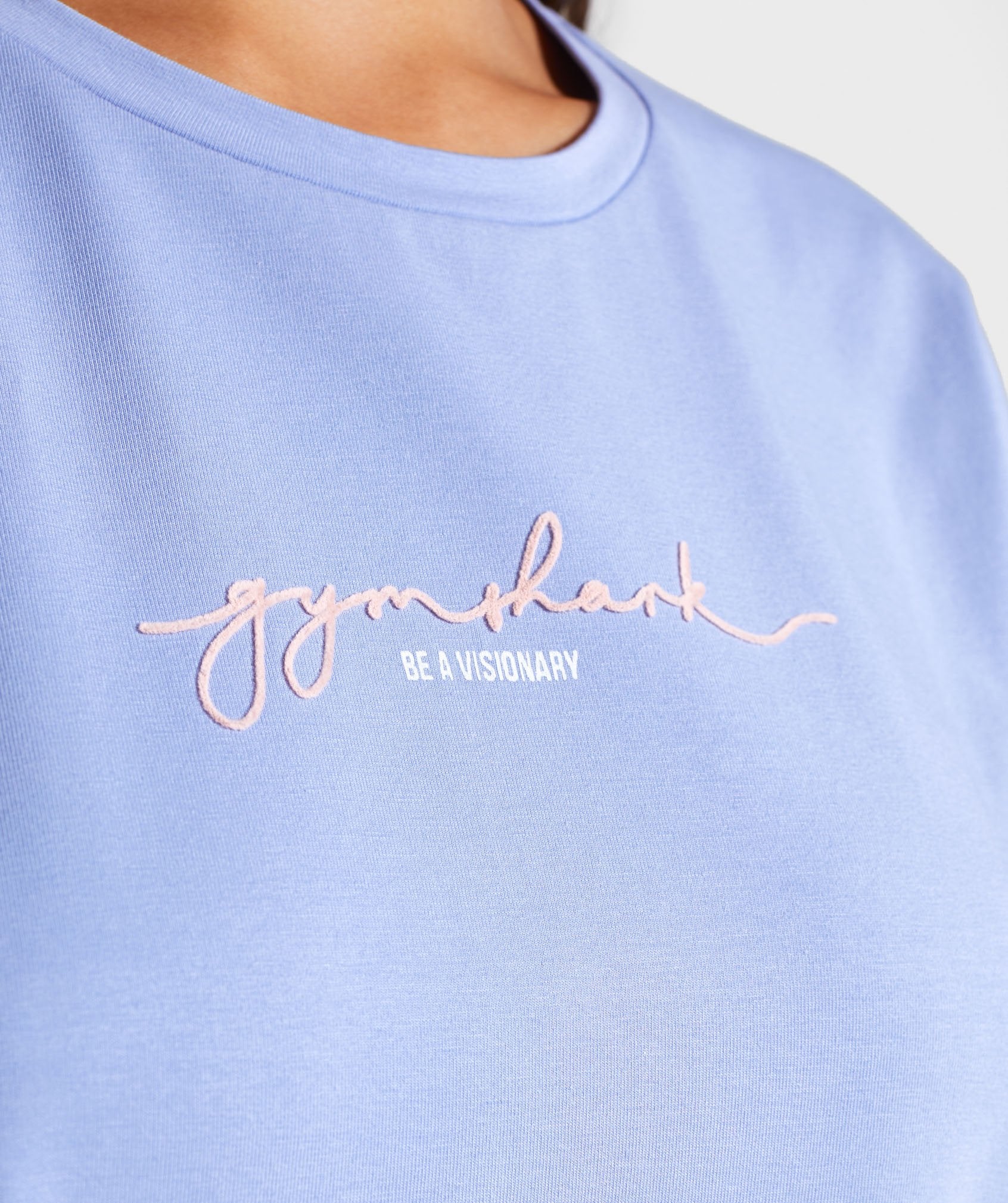 Signature Longline Tee in Light Blue - view 6