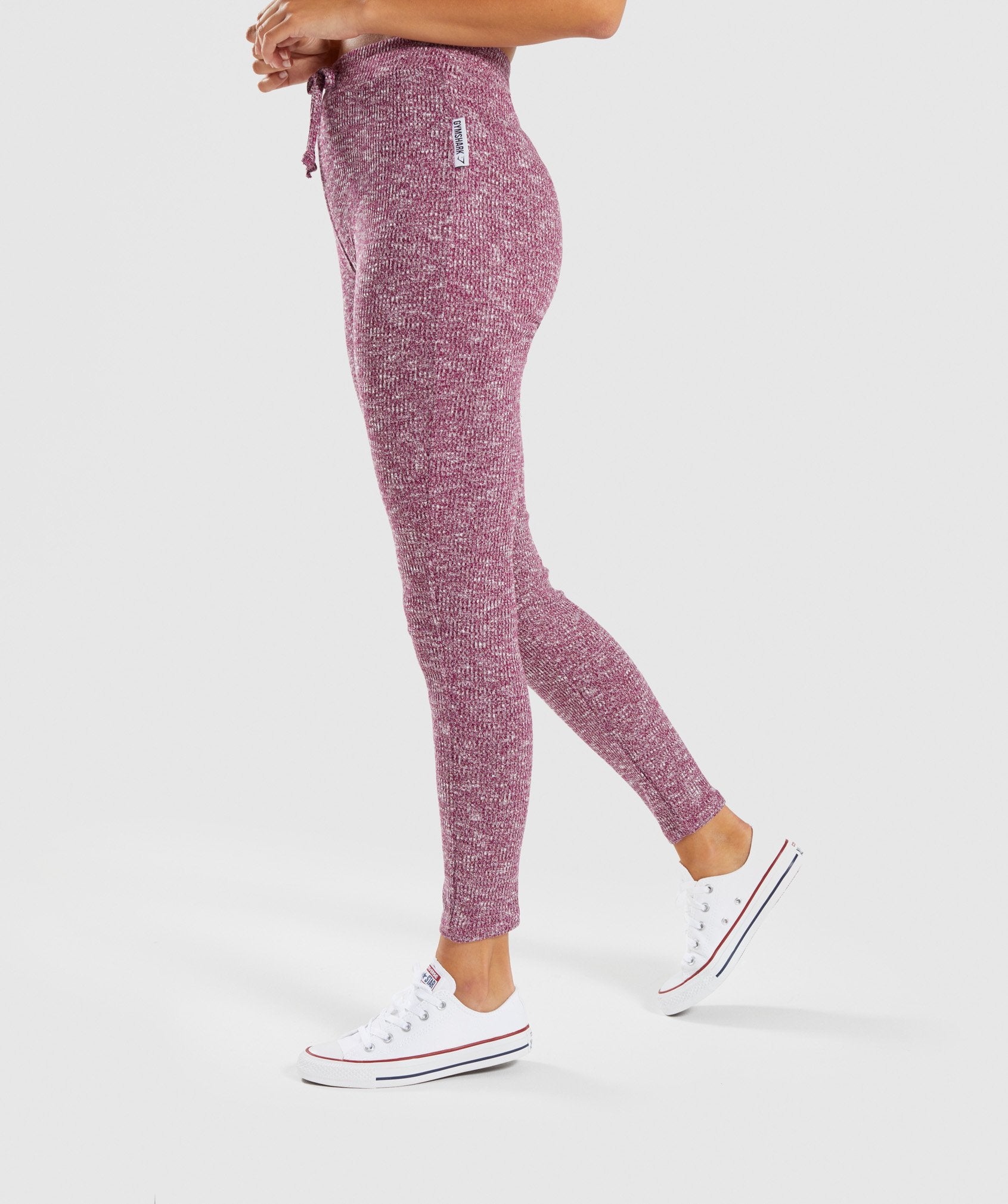 Slounge Leggings in Deep Plum Marl - view 3