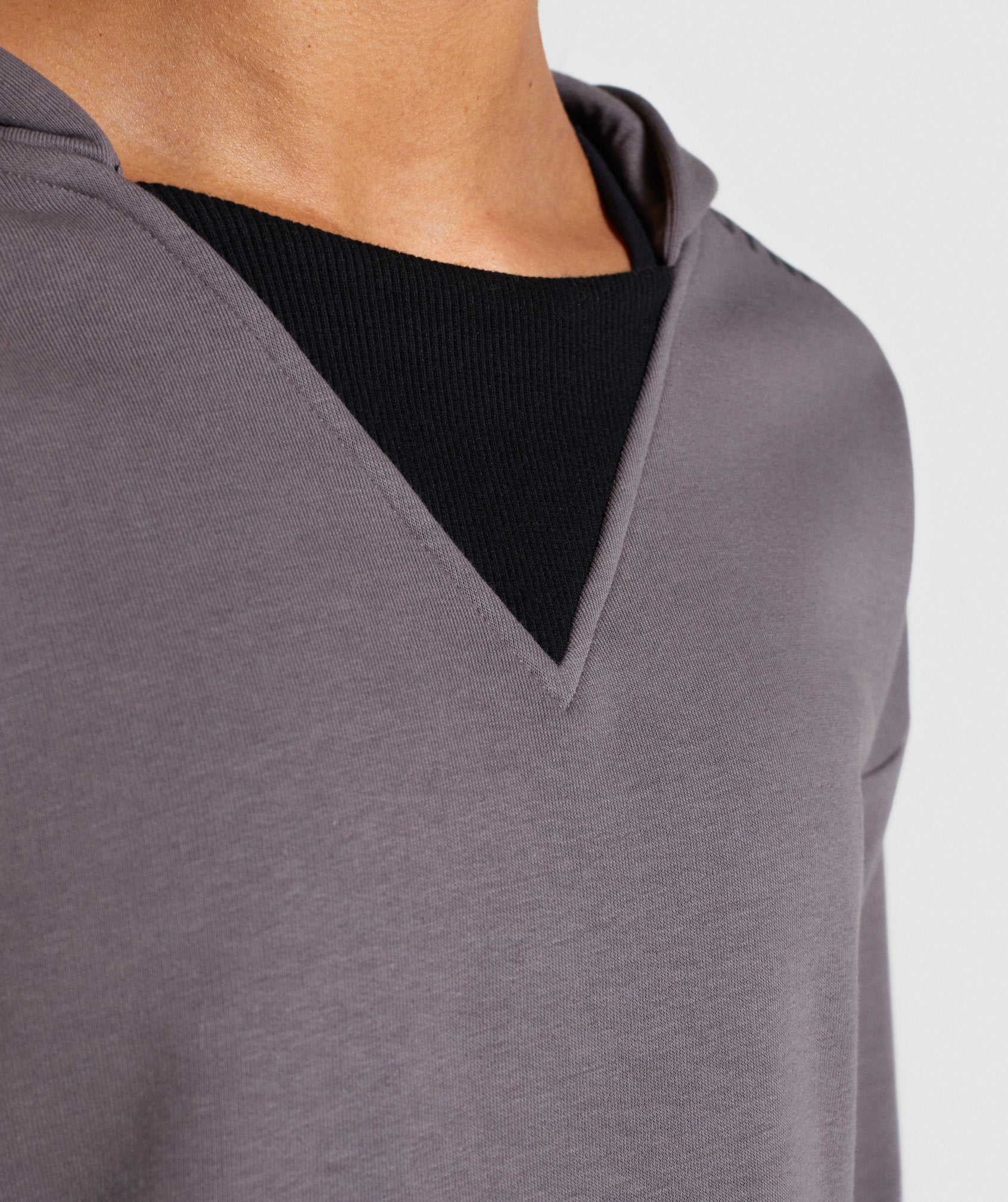 Solo Cropped Hoodie in Slate Lavender - view 6