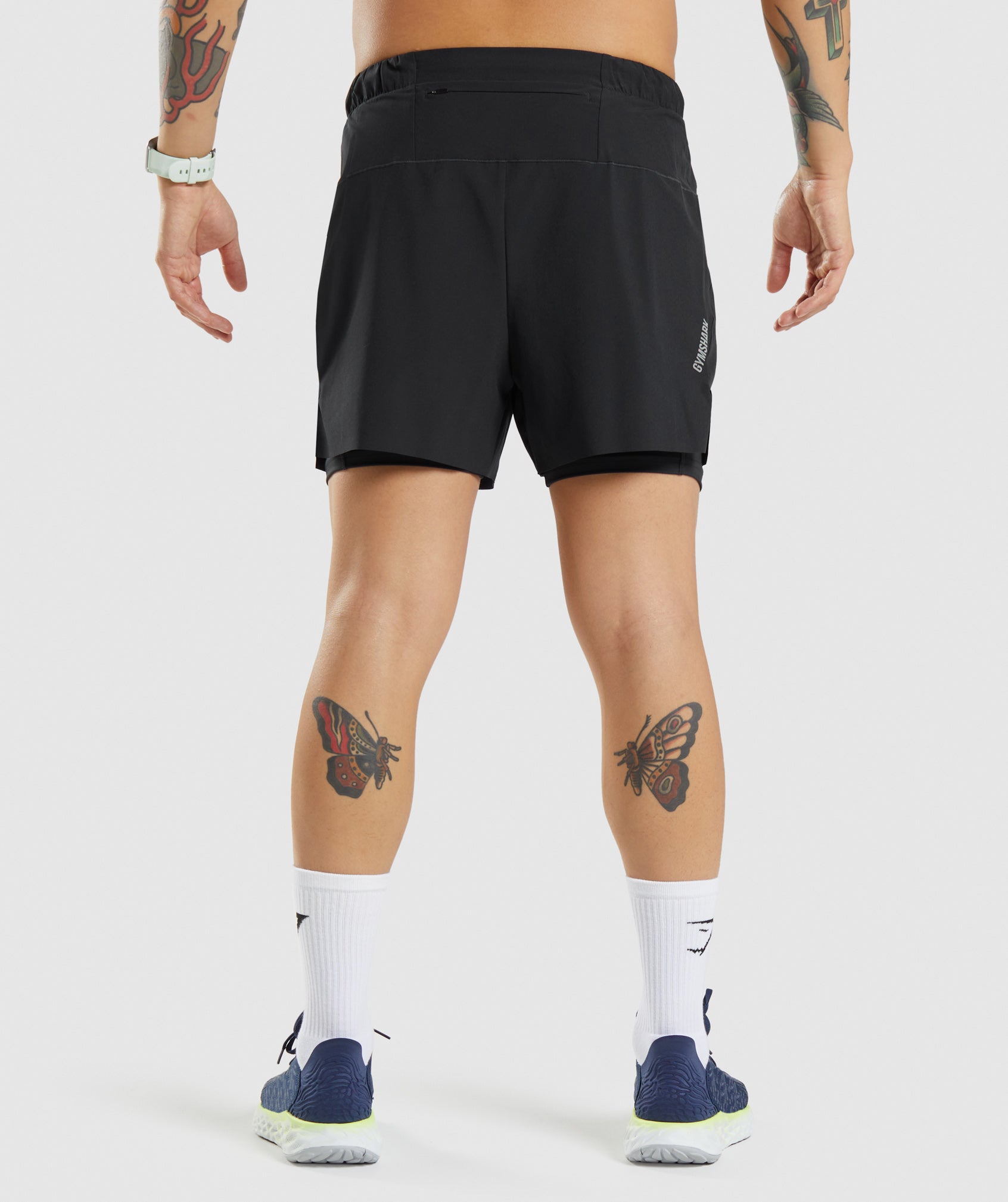Speed 5" 2 In 1 Shorts in Black - view 2