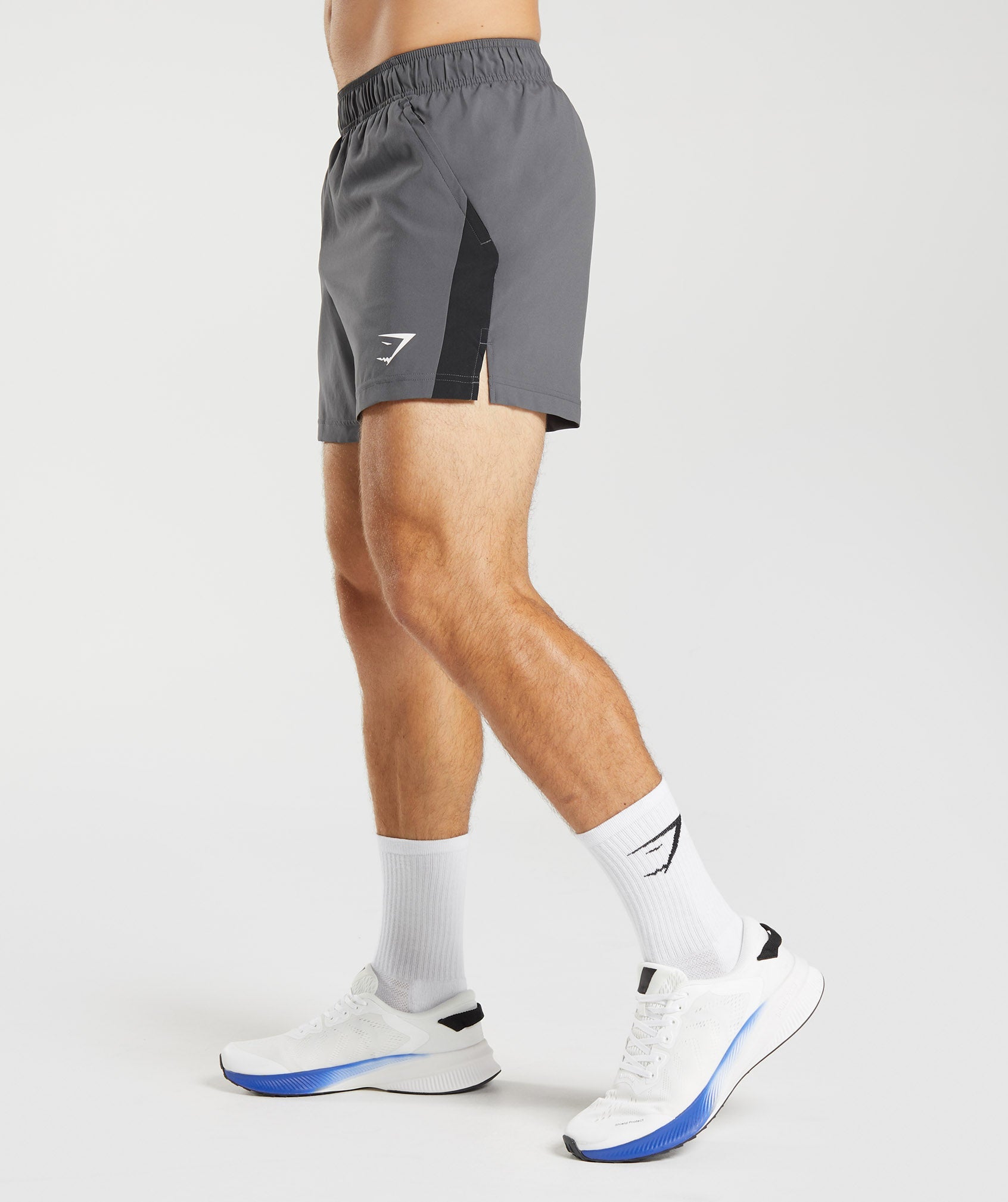 Sport 5" Shorts in Silhouette Grey/Black - view 3