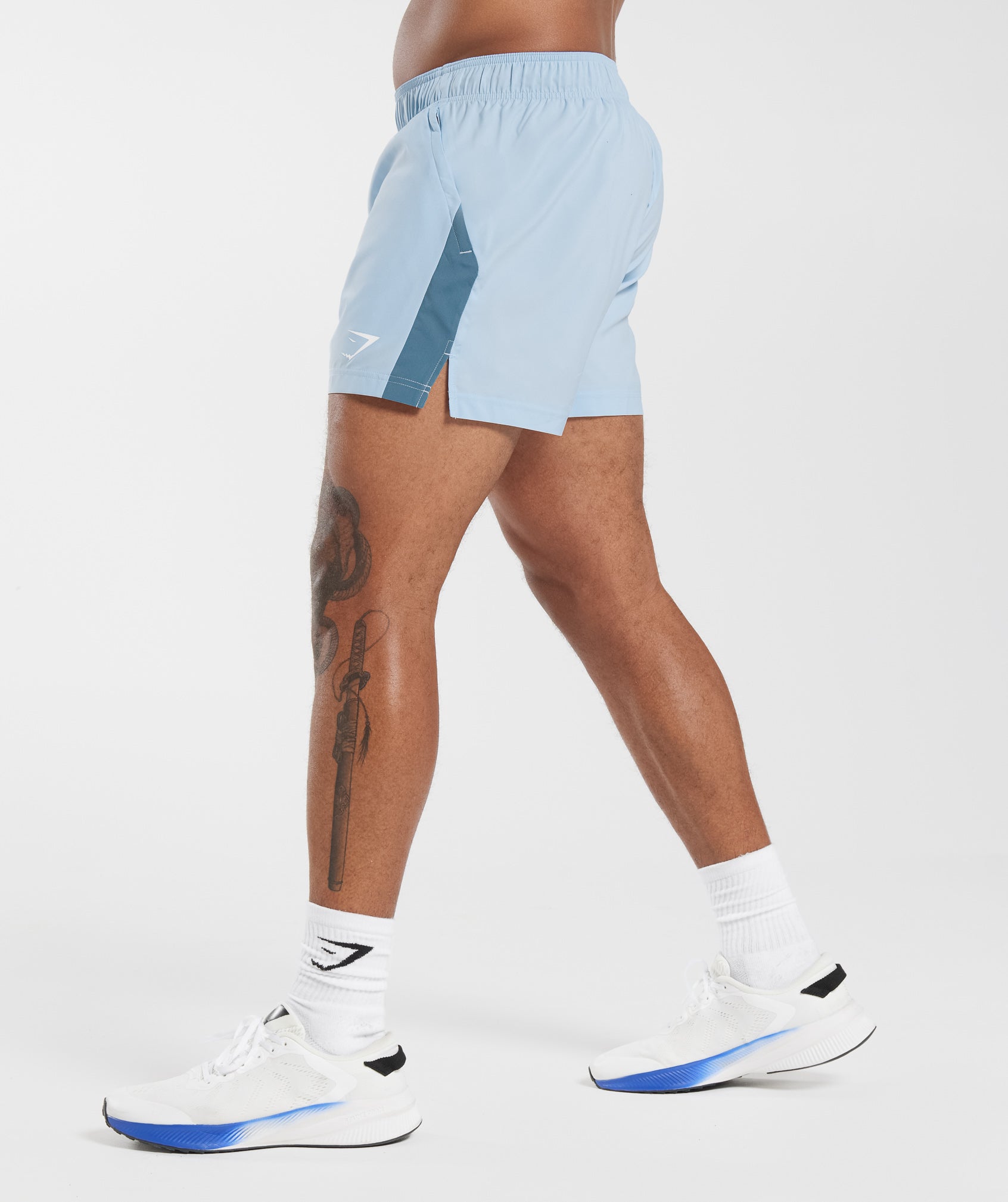 Sport 5" Shorts in Skyline Blue/Denim Blue - view 3