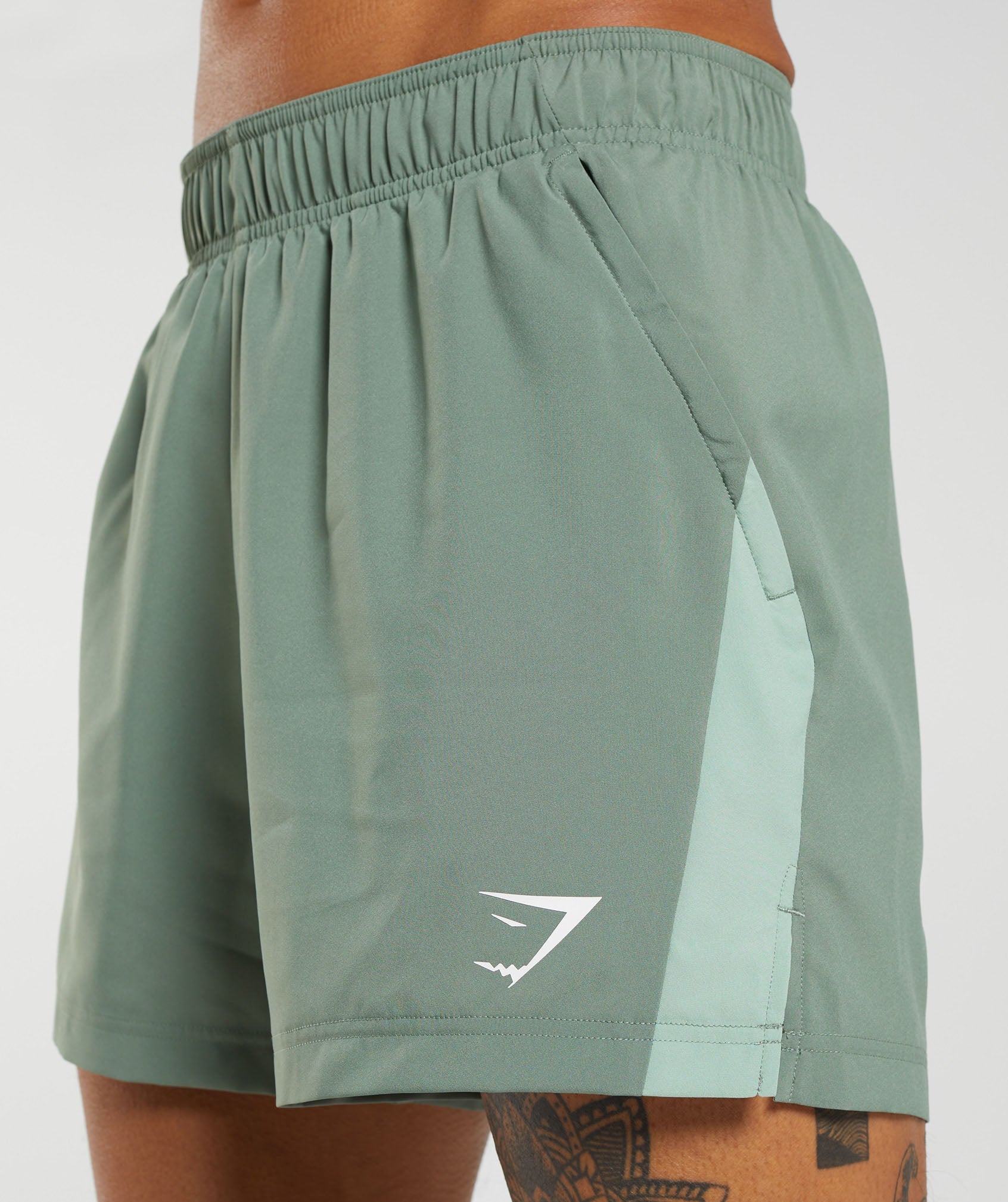 Sport 5" Shorts in Willow Green/Desert Sage Green - view 6