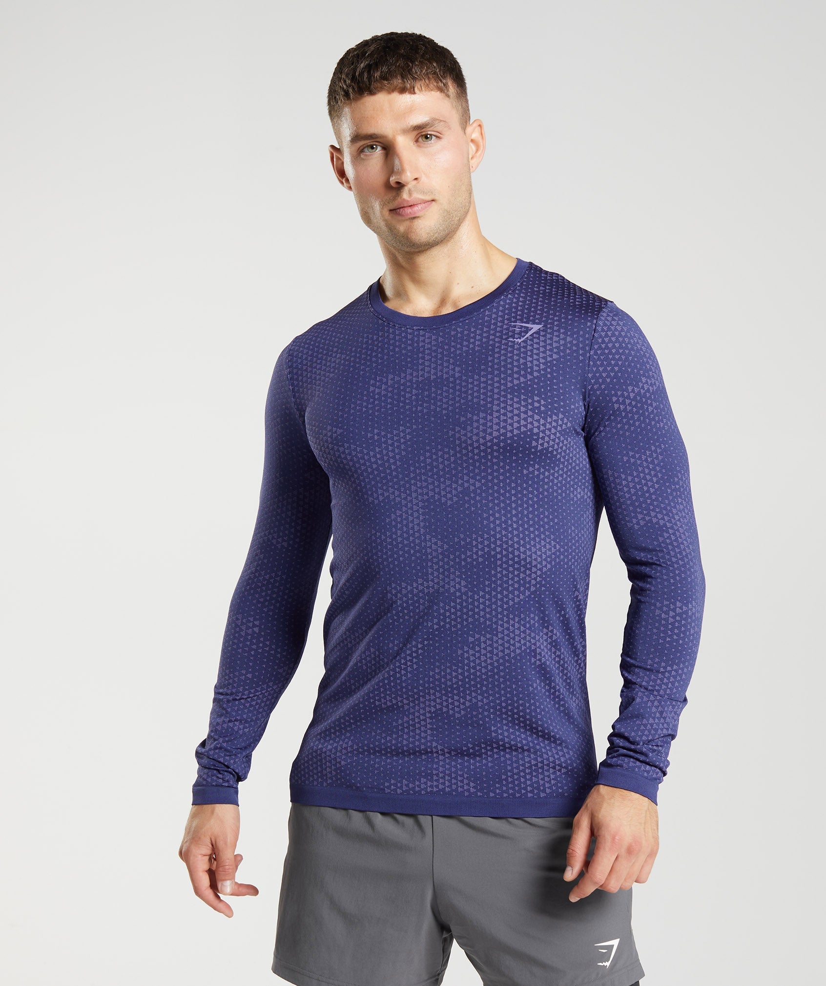 Sport Seamless Long Sleeve T-Shirt in Neptune Purple/Velvet Purple - view 1