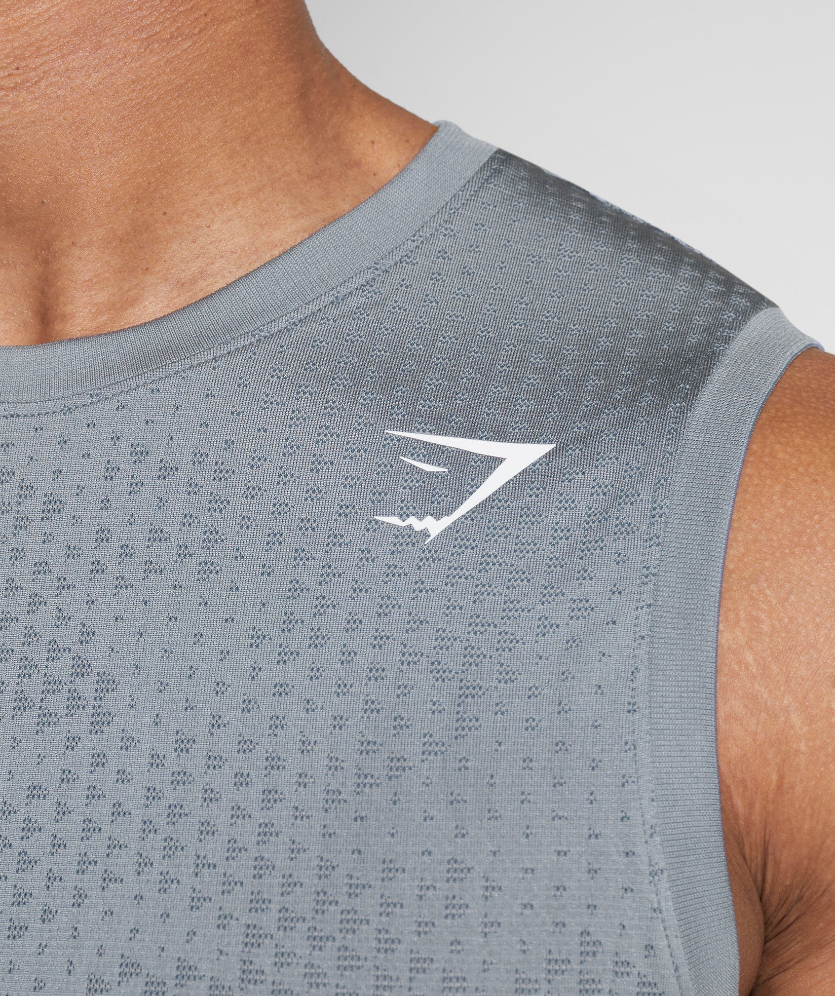 Sport Seamless Tank in Drift Grey/Evening Blue - view 5