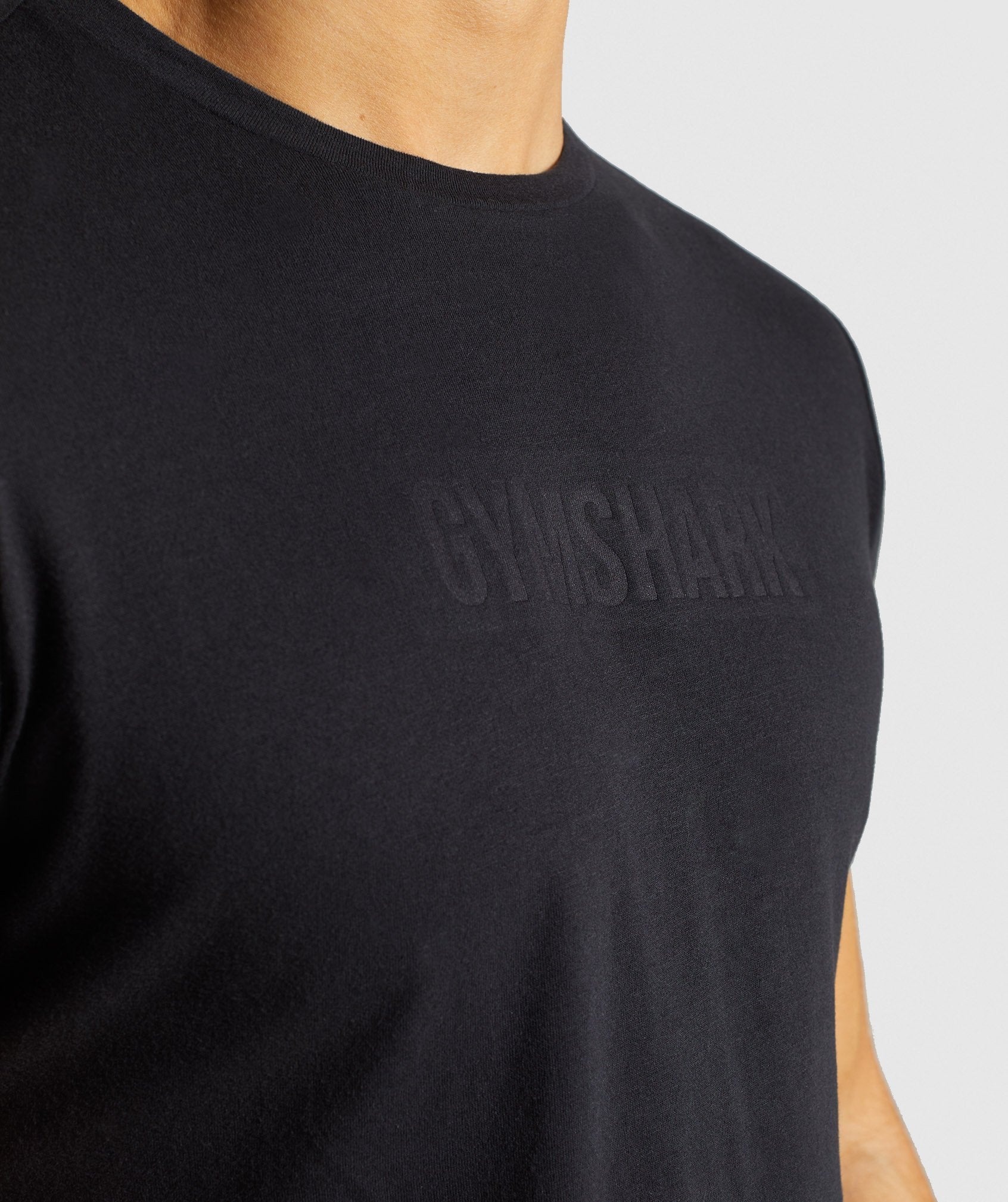 Stamped Logo T-Shirt in Black - view 5