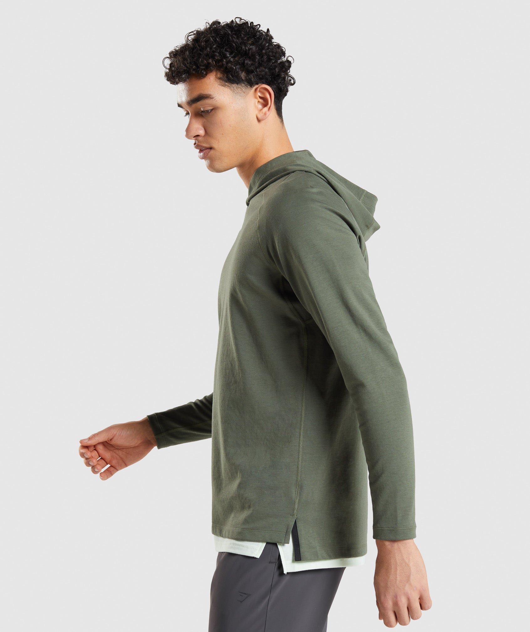 Studio Hoodie in Core Olive - view 3