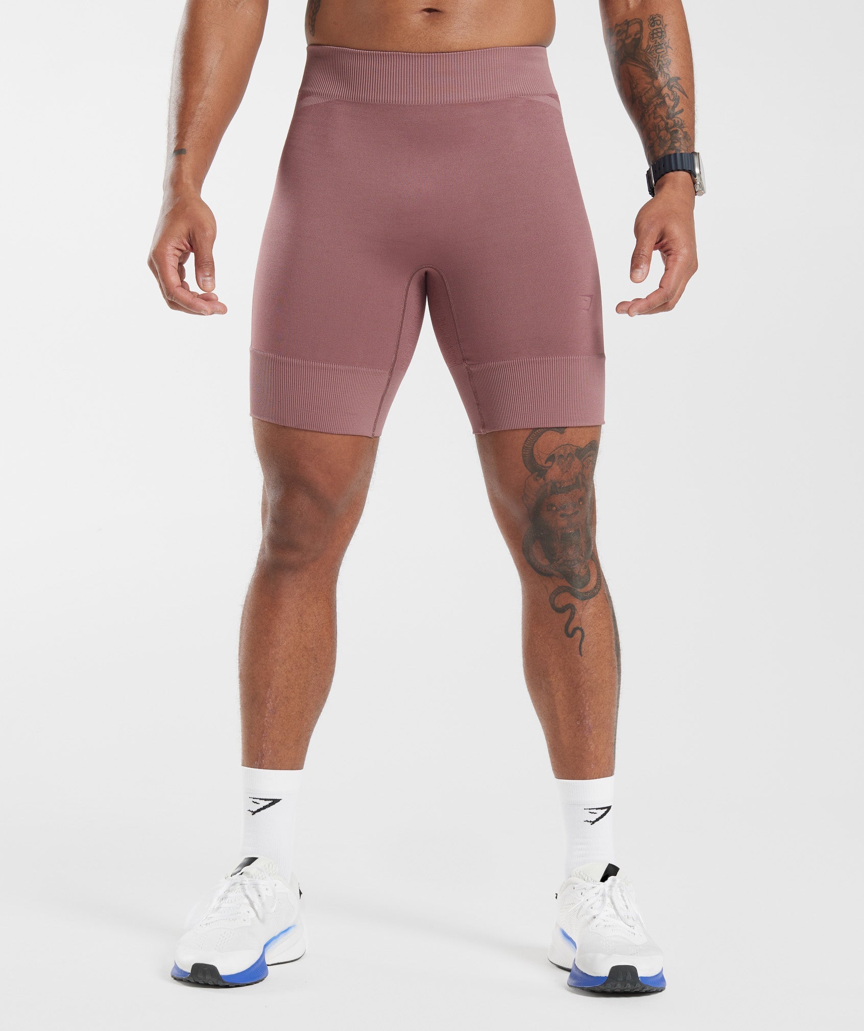 Running Seamless 7" Shorts in Dusty Maroon - view 1